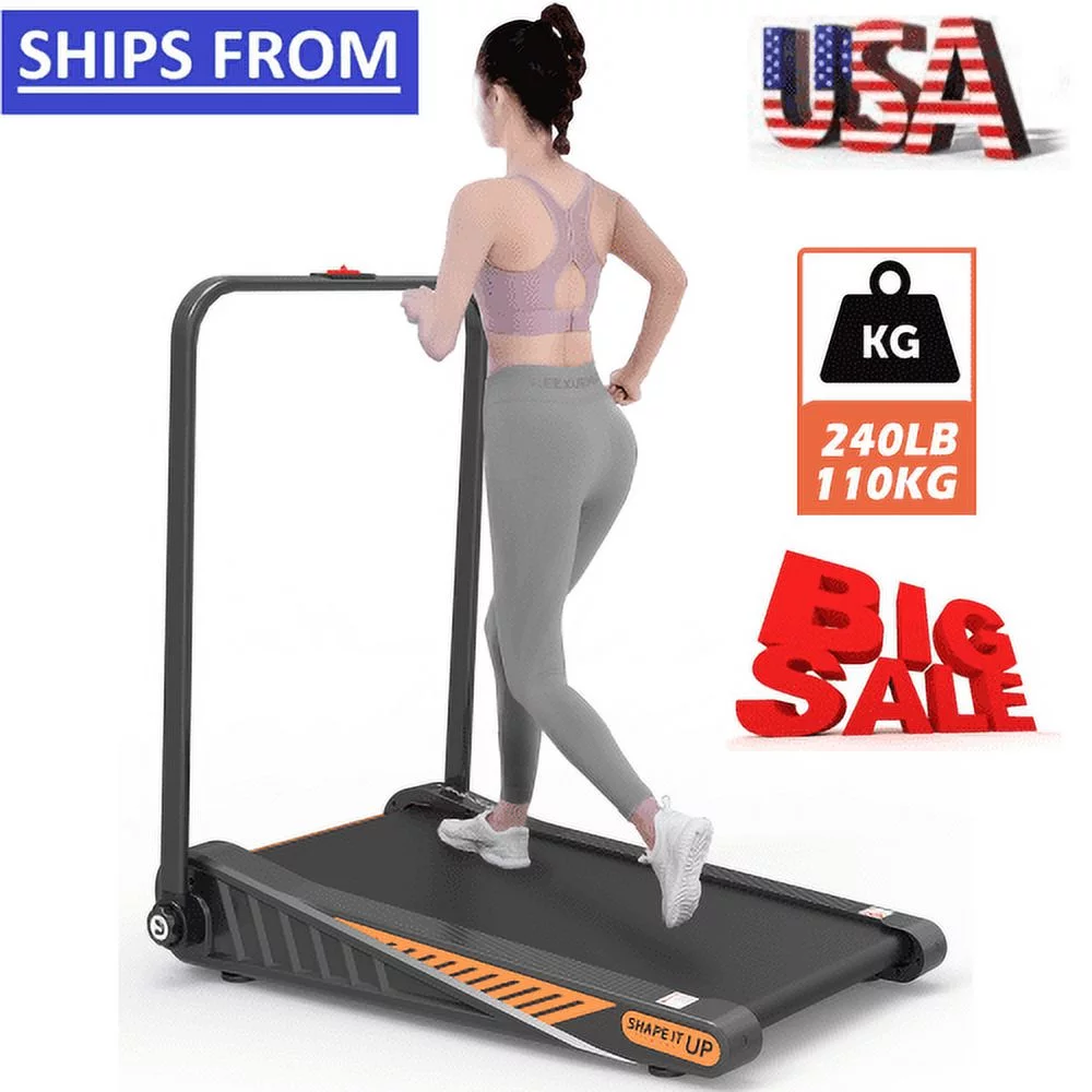 HLAiLL2 in 1 Folding Treadmill 2.5HP 15% Incline Level Under Desk Treadmill Folding Electric Treadmill Walking Jogging Machine for Home Office,Max Weight 240lb