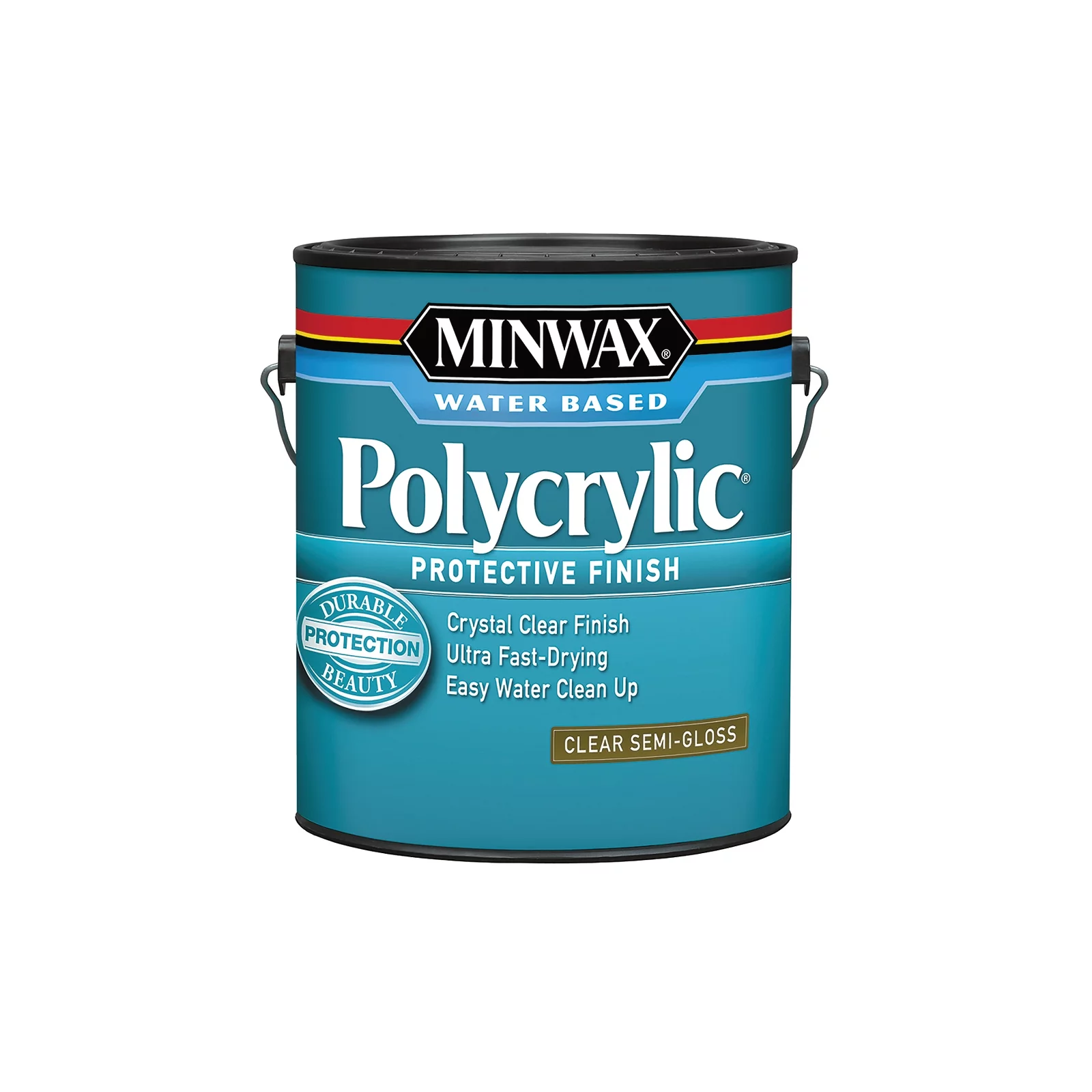 Minwax Polycrylic Protective Finish, Semi-Gloss, Clear, 1 Gallon