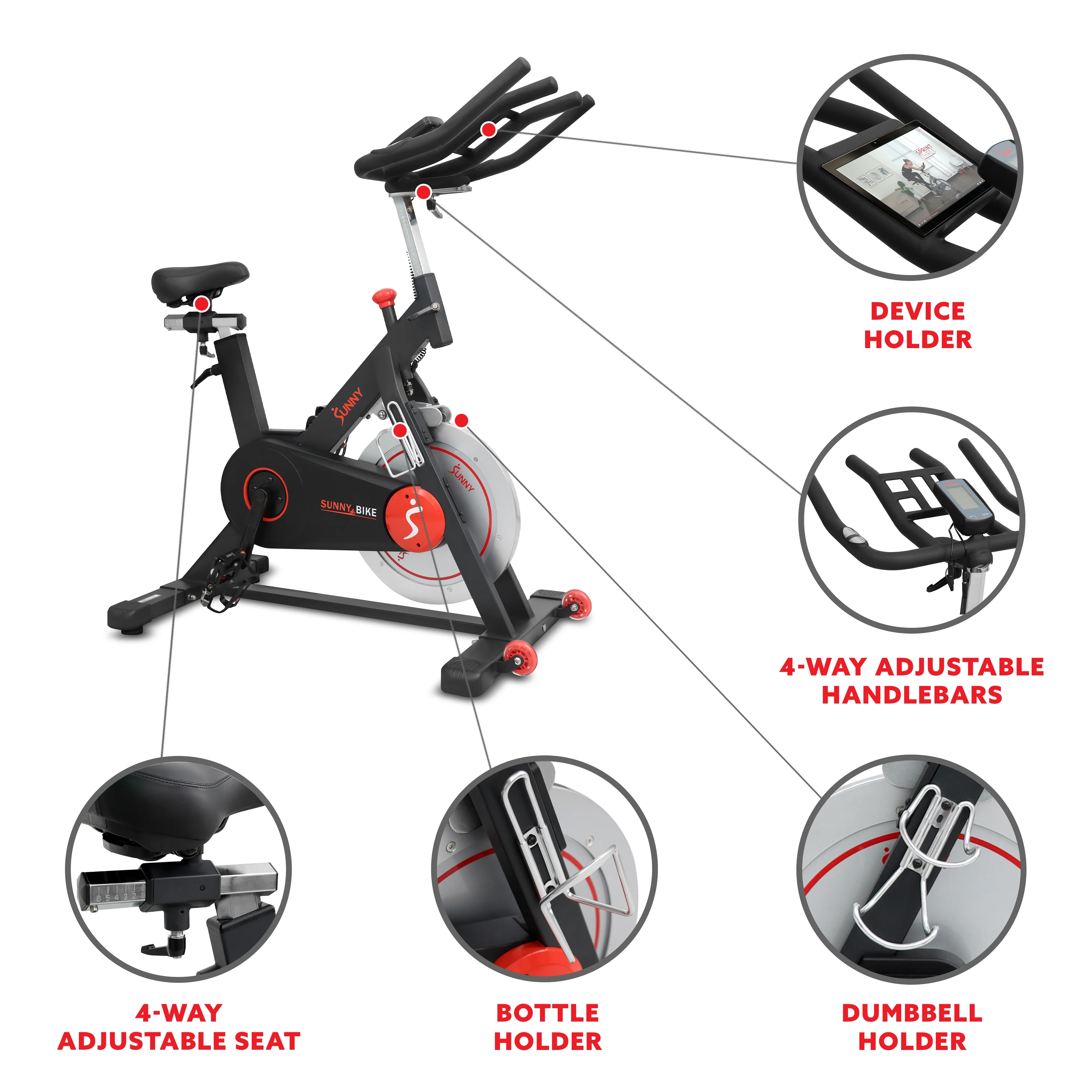 Sunny Health & Fitness Training Cycle Performance Bike – SF-B121021