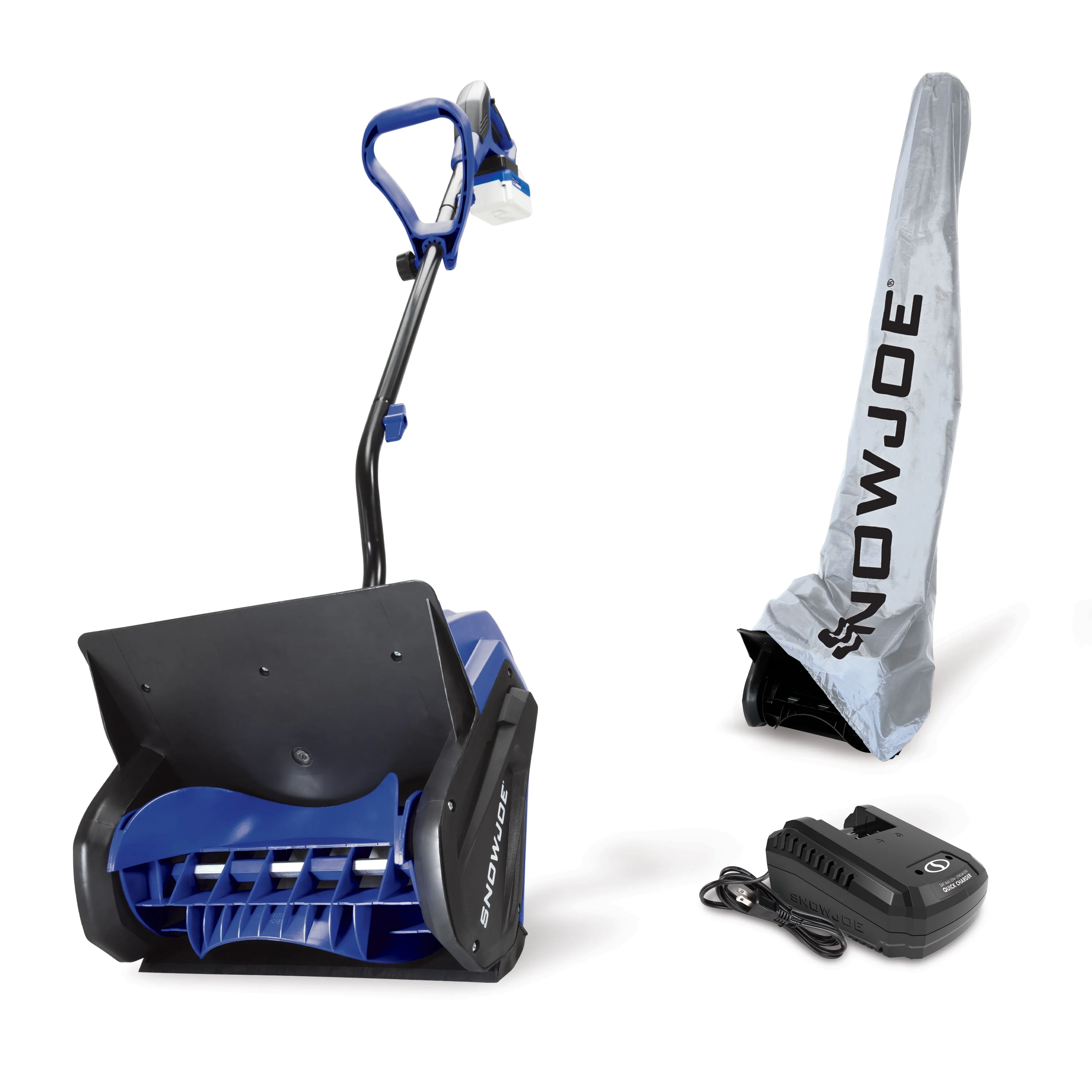 Snow Joe 24V Cordless 13-inch Snow Shovel + Cover Bundle, 4.0-Ah Battery & Charger