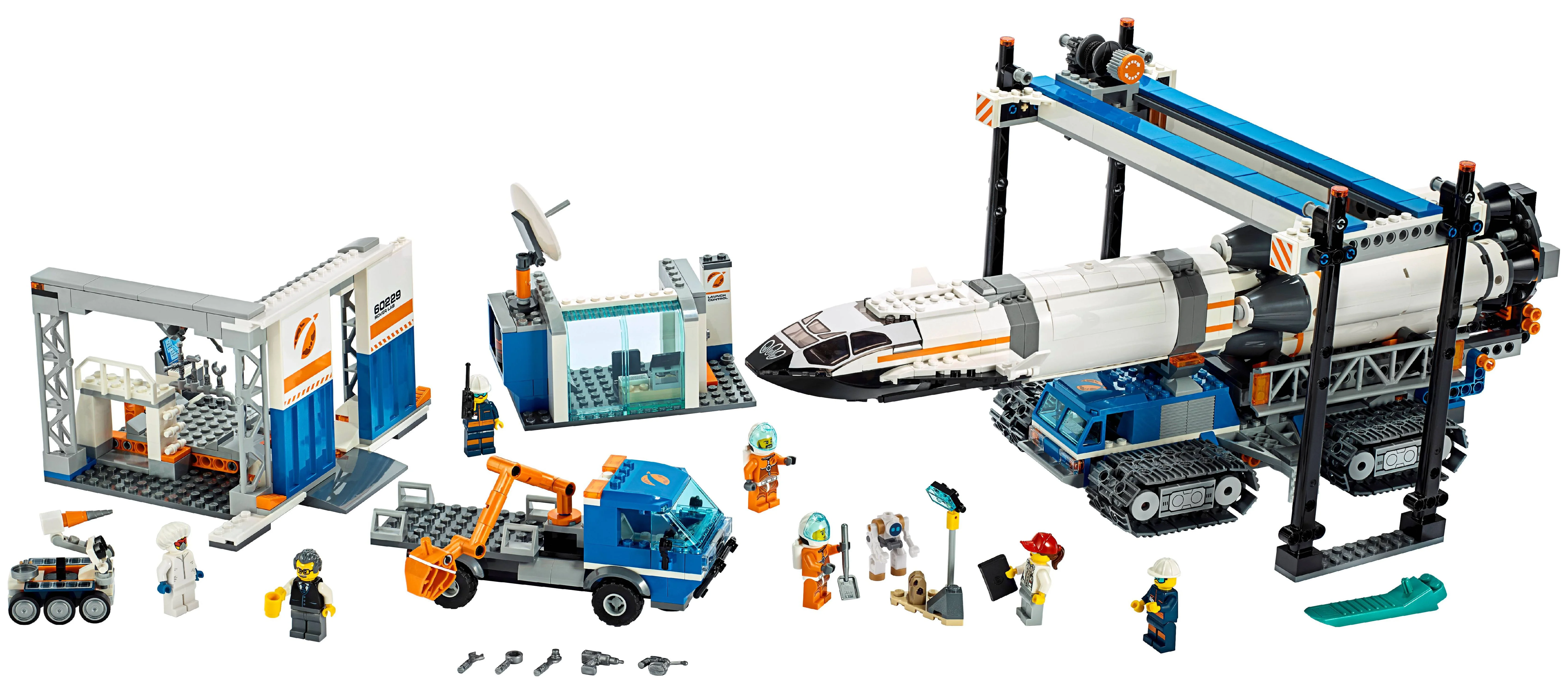 LEGO City Space Rocket Assembly & Transport 60229 Toy Set (1055 Pieces)