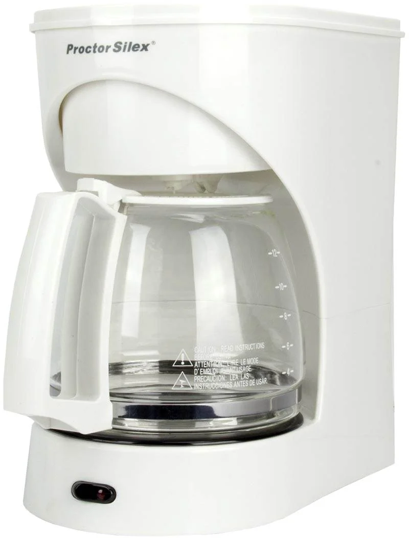 Proctor Silex 43501Y 12-Cup Kitchen Coffee Coffeemaker Brewer  CounterTop -White