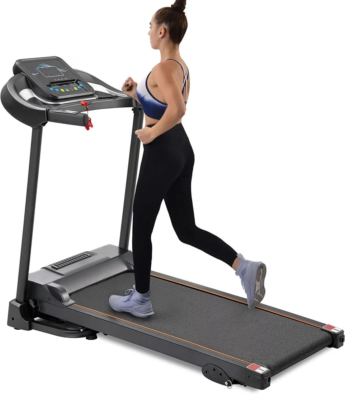 Folding Treadmills for Home with Bluetooth and Incline, 2.5HP Portable Running Machine Electric Compact Treadmills Foldable for Exercise Home Gym Fitness Walking Jogging