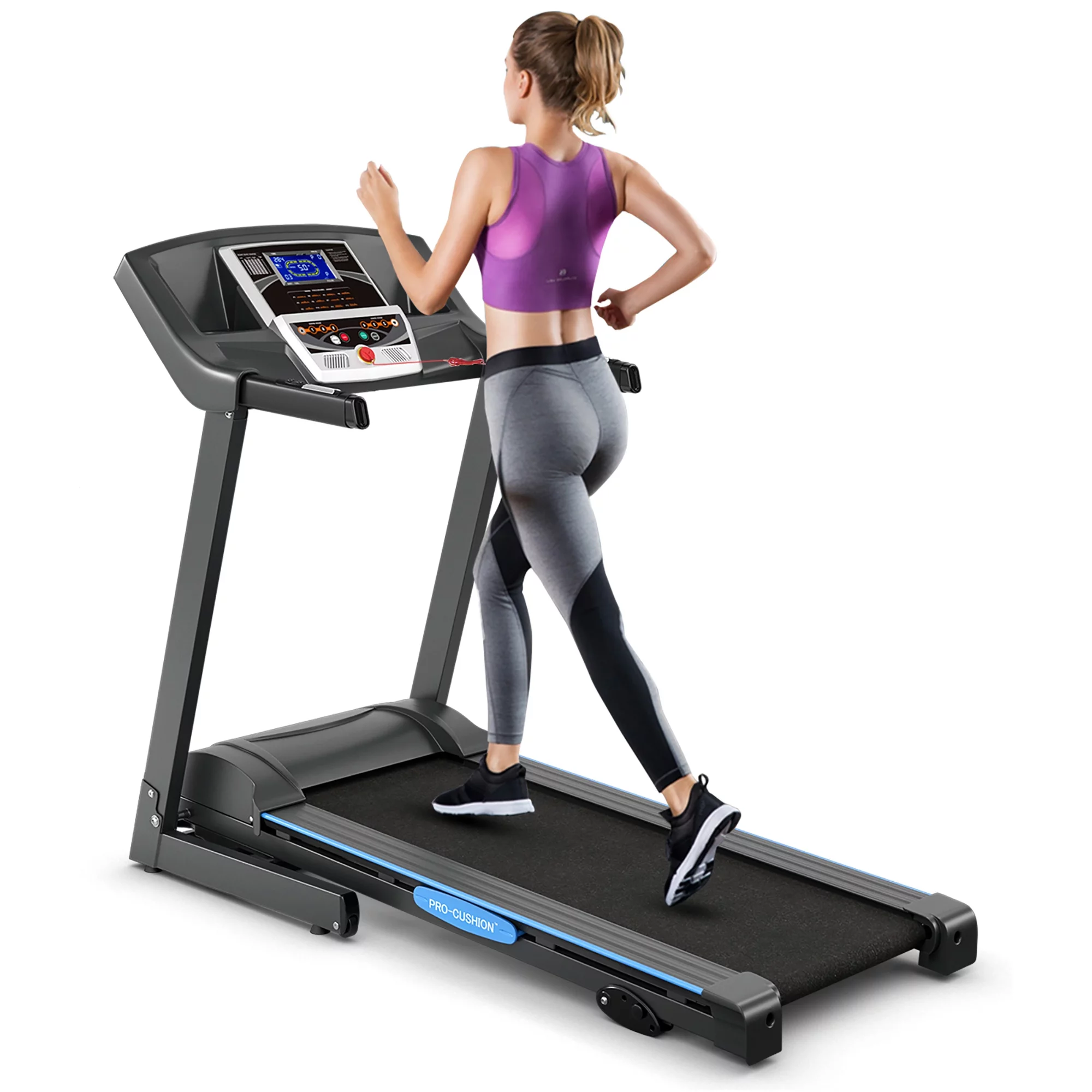 Goplus 2.25HP Foldable Electric Treadmill Running Machine Exercise Home