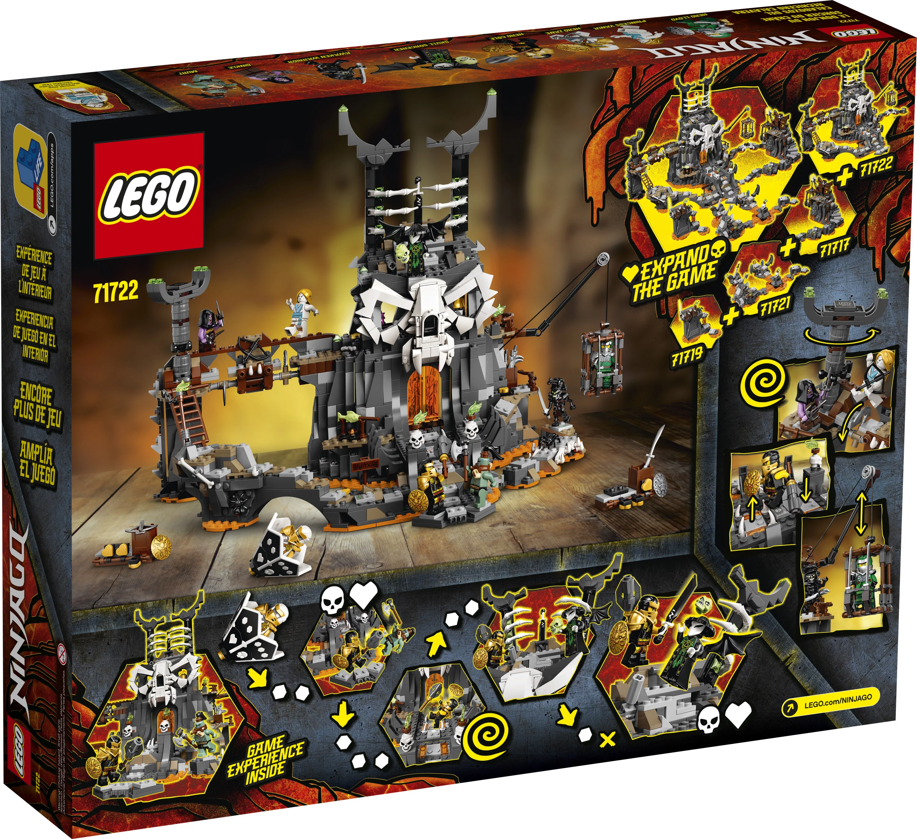 LEGO NINJAGO Skull Sorcerer’s Dungeons 71722 Dungeon Playset Building Toy (1,171 Pieces)