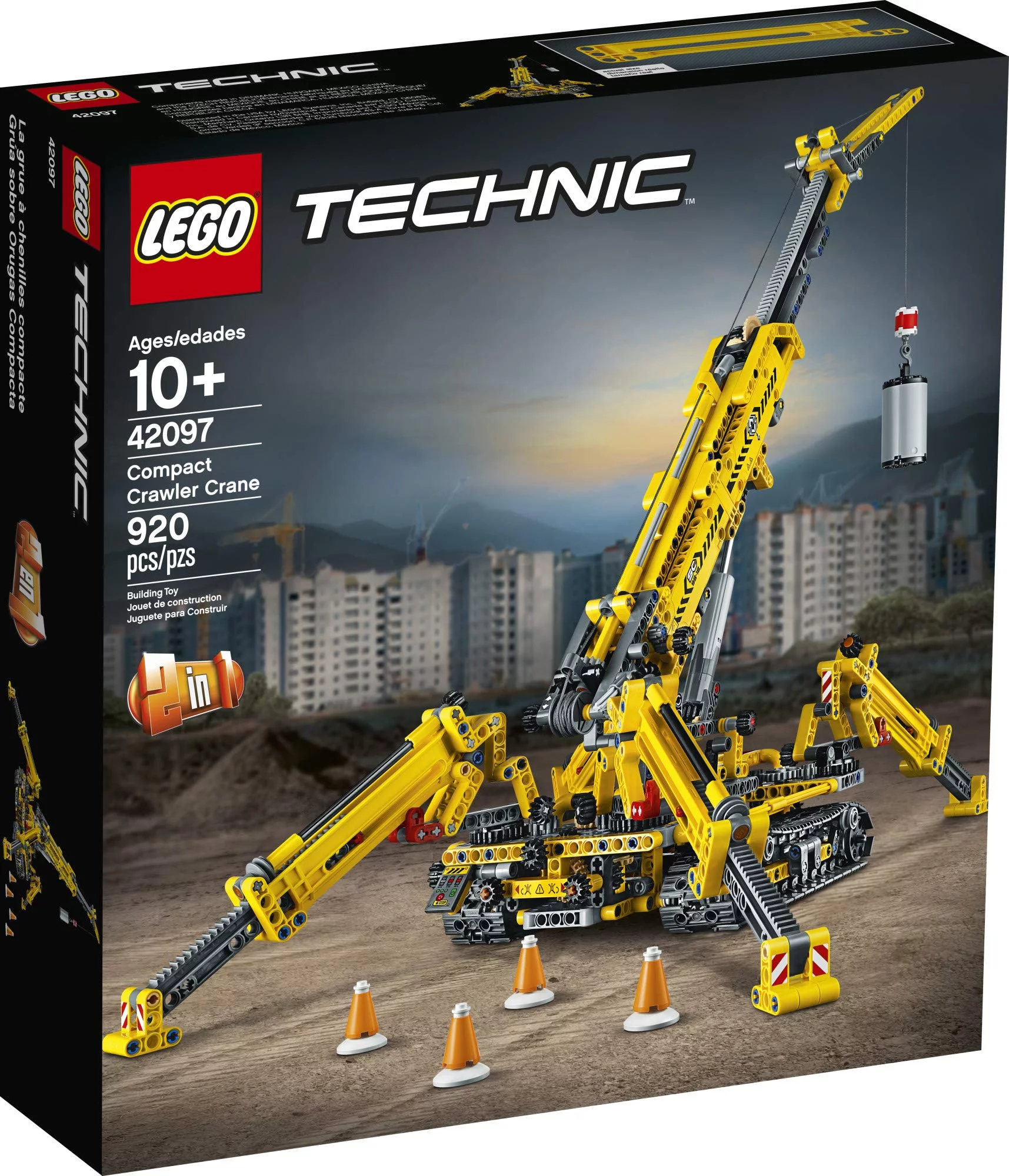 LEGO Technic Compact Crawler Crane 42097 Building Kit (920 Pieces)