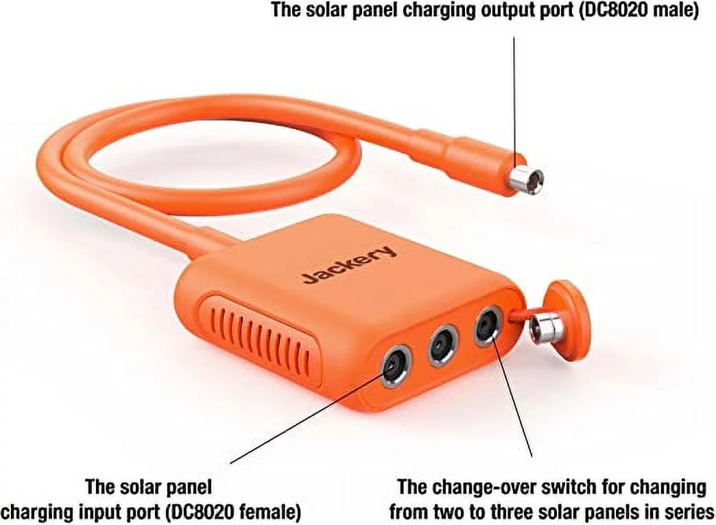 Jackery Solar Series Connector for Explorer 2000 Pro Portable Power Station and SolarSaga 200W Solar Panel