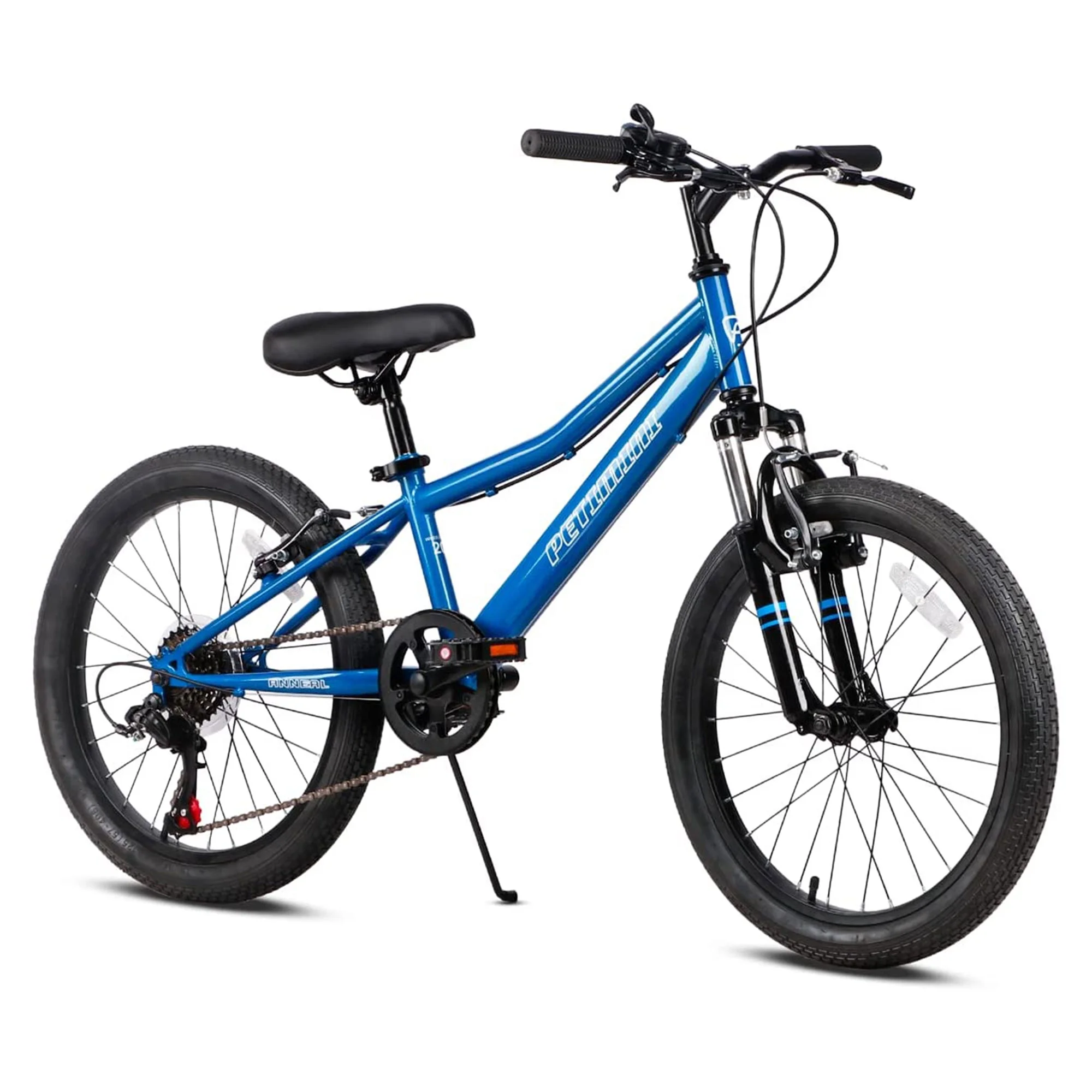 Petimini Cyclone 20 In 6 Speed Kids Mountain Bike for 5-9 Year Olds, Blue