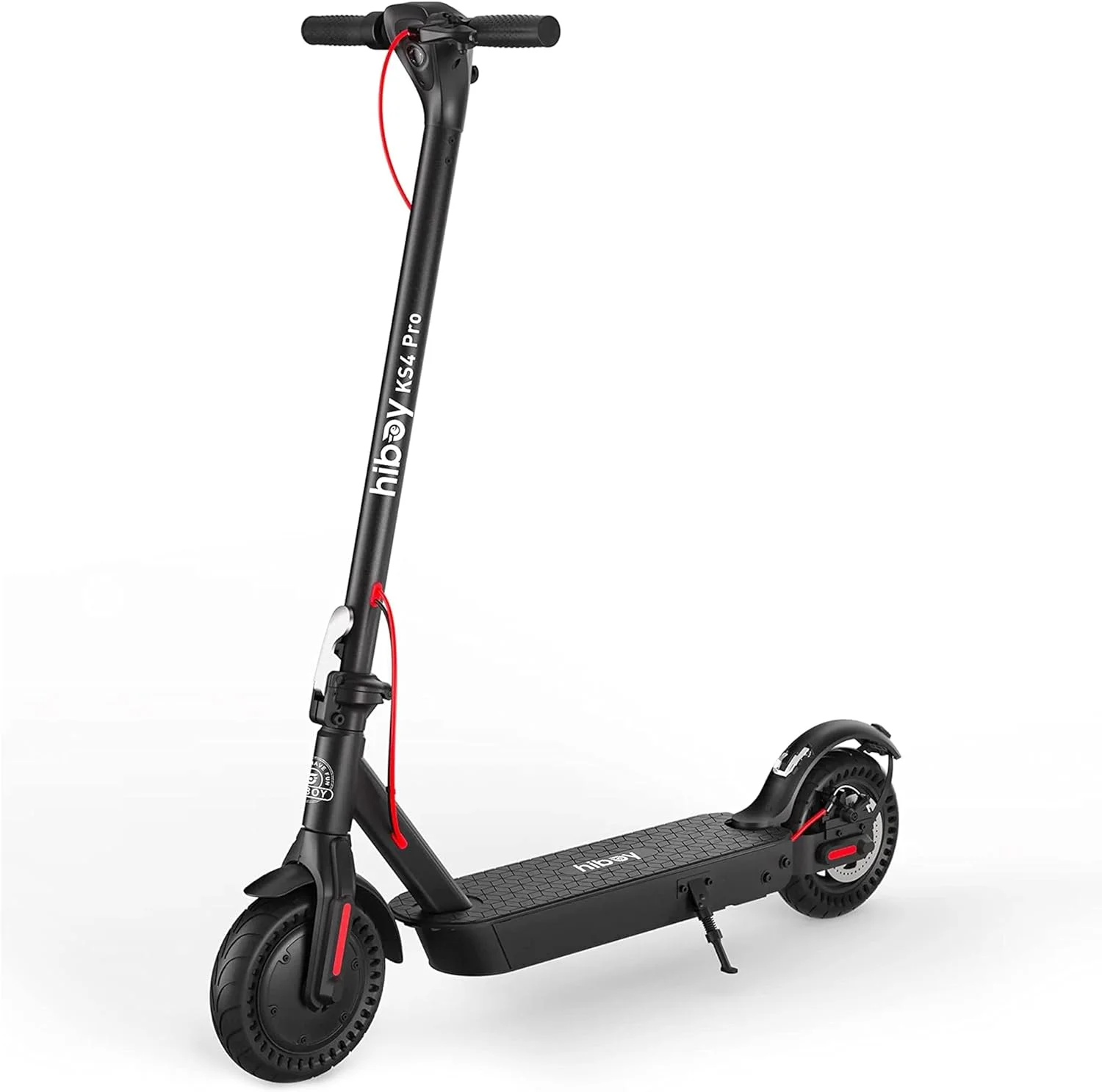 Hiboy KS4 Pro Electric Scooter, 500W Motor, 10″ Honeycomb Tires 25 Miles Long-Range & 19 MPH Portable Commuting Scooter for Adults eScooter Refurbished