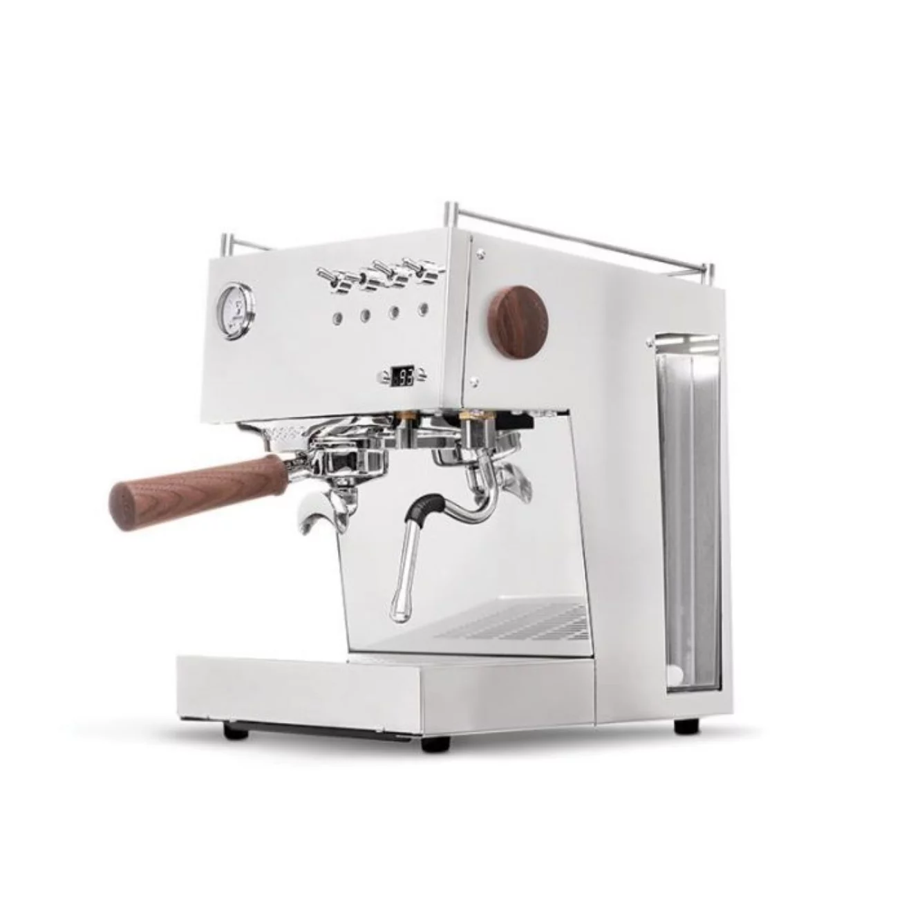 Ascaso Steel Duo Espresso Machine – Black and Walnut