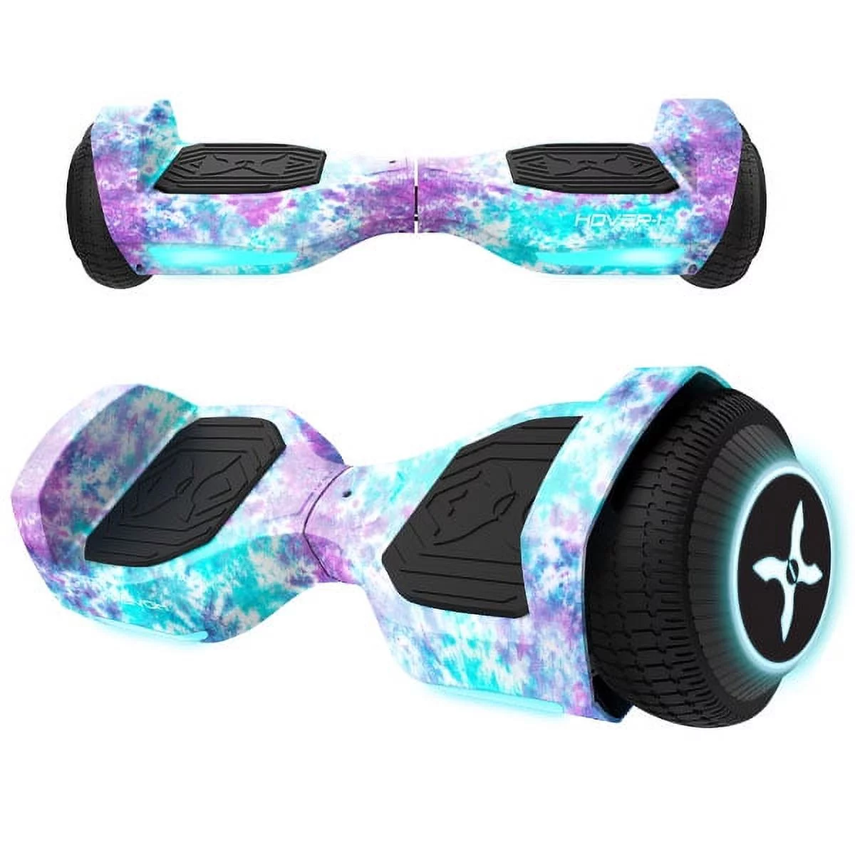 Hover-1 Rebel Hoverboard for Teens, LED Headlights, 6 mph Max Speed, Black