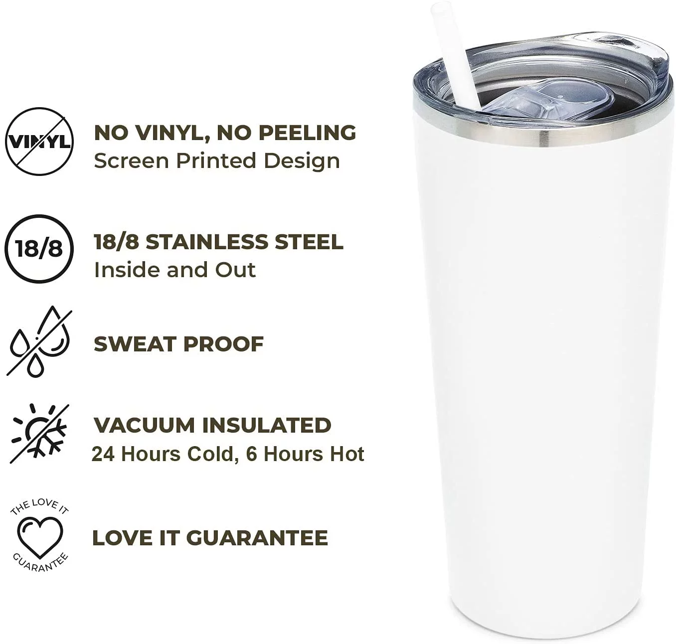 SassyCups Engraved Stainless Steel Insulated Wifey Tumbler, 22 Oz, White