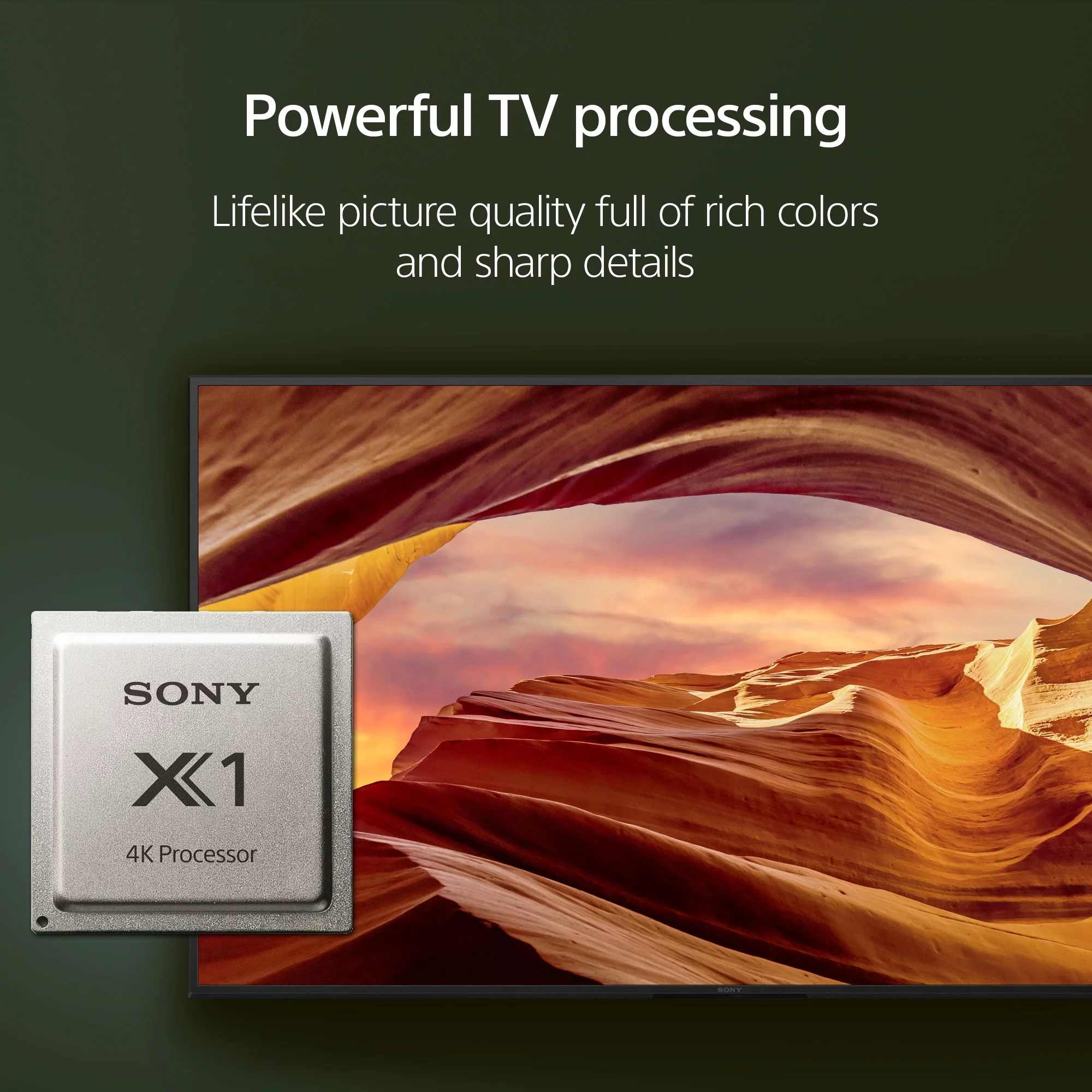 Sony 50?? Class X77L 4K Ultra HD LED Smart Google TV KD50X77L – 2023 Model