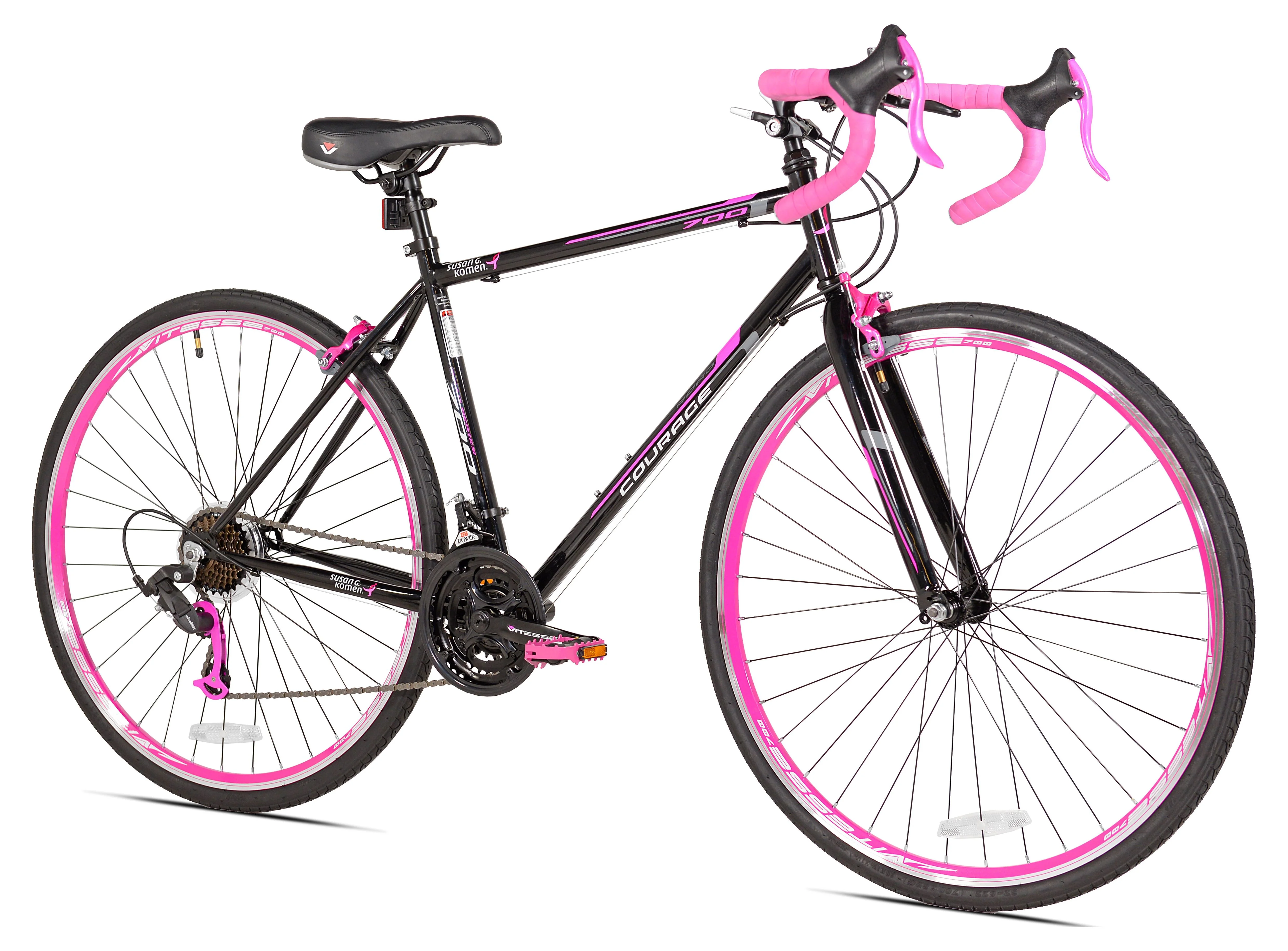 Susan G. Komen 700c Courage Road Women’s Bike, Pink and Black