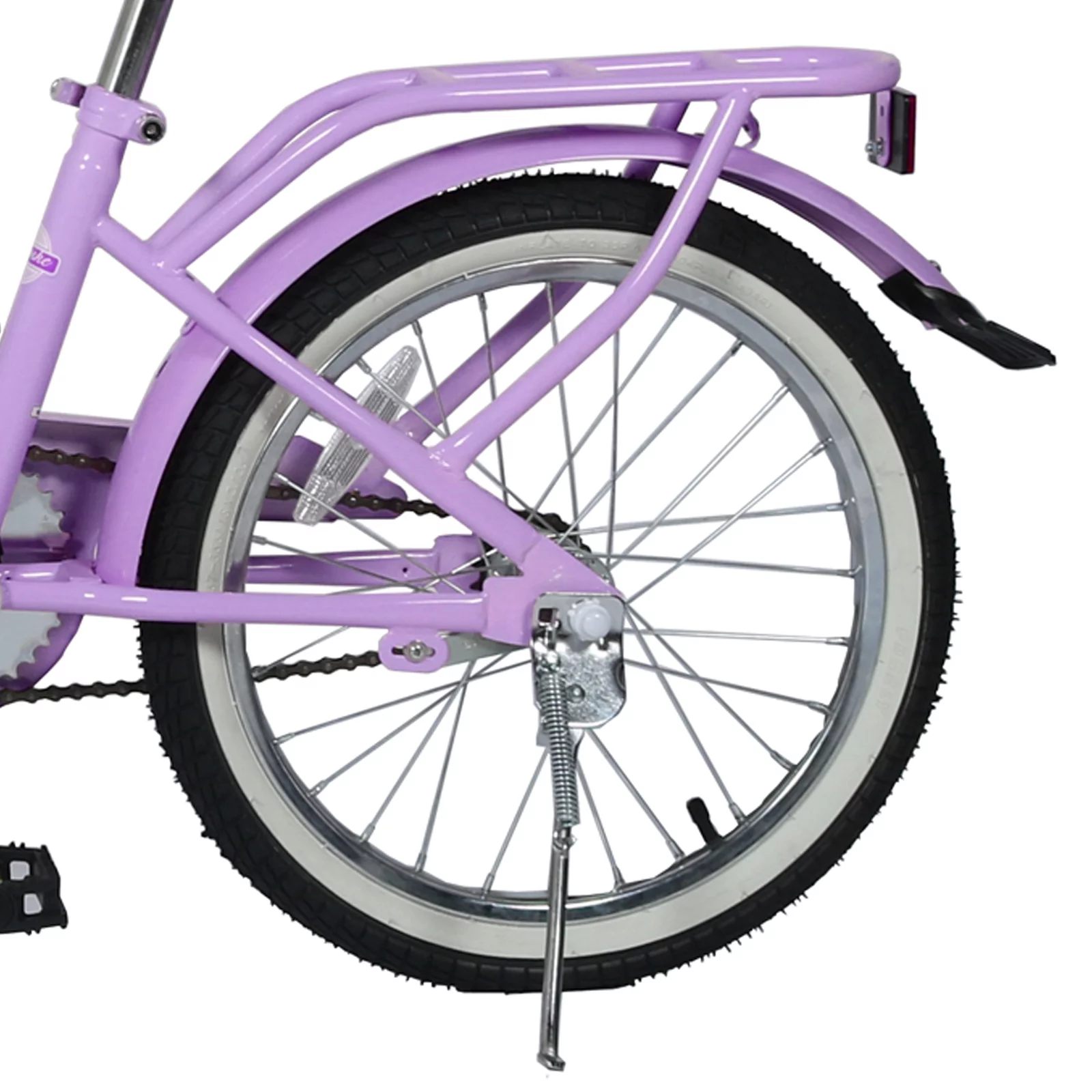 Coewske Kids Bicycle Girls and Boys 18 inch with Hand Brake and Kickstand, Purple