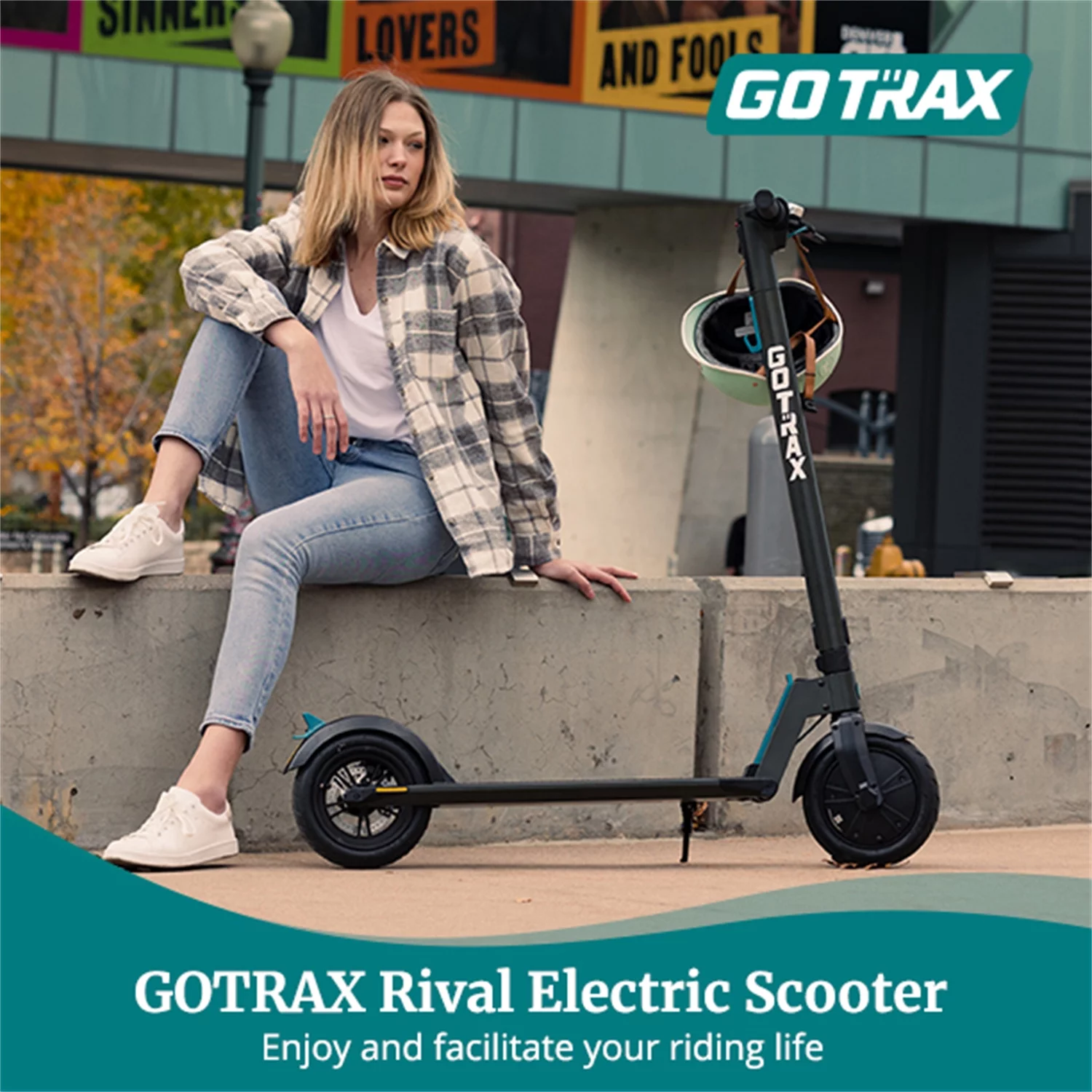 GOTRAX Rival Adult Commuting Electric Scooters, Max Load 220lbs Foldable Electric Scooter