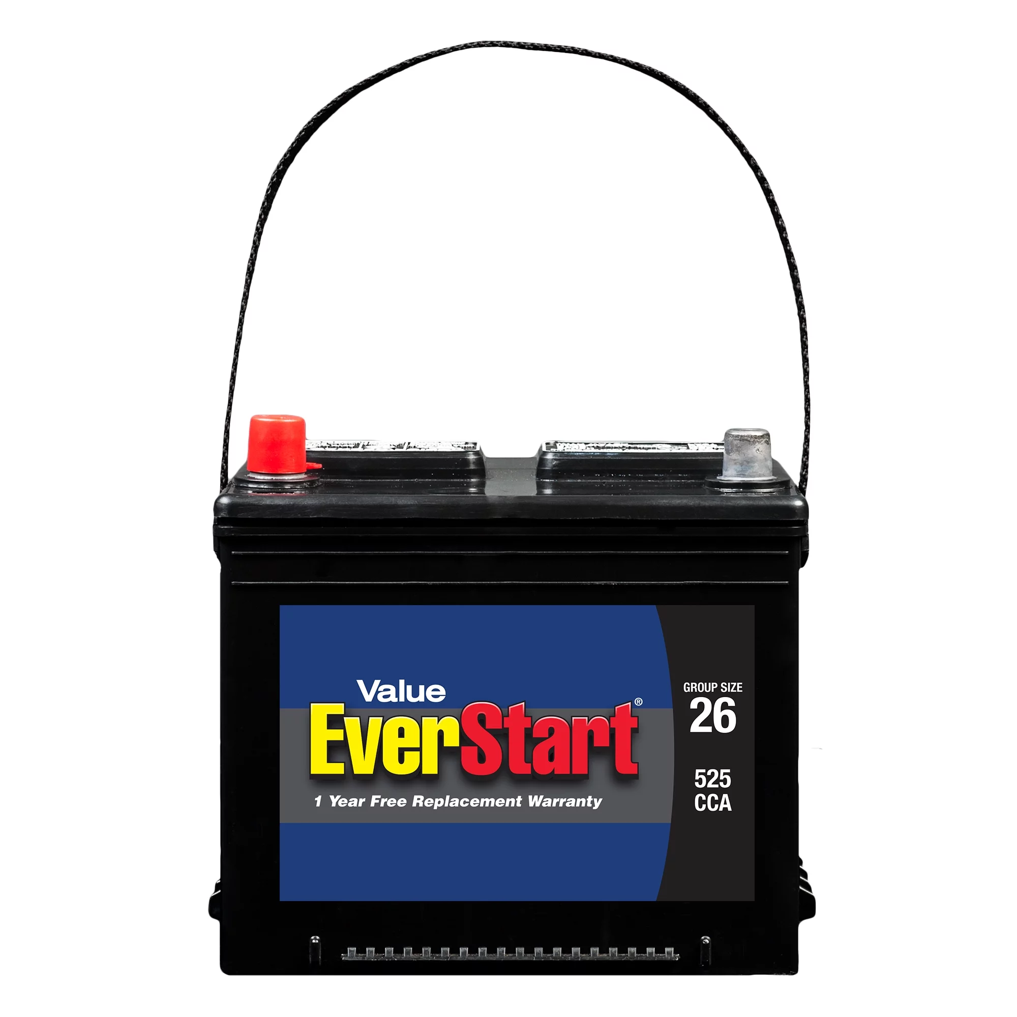 EverStart Value Lead Acid Automotive Battery, Group Size 26 (12V/525 CCA)