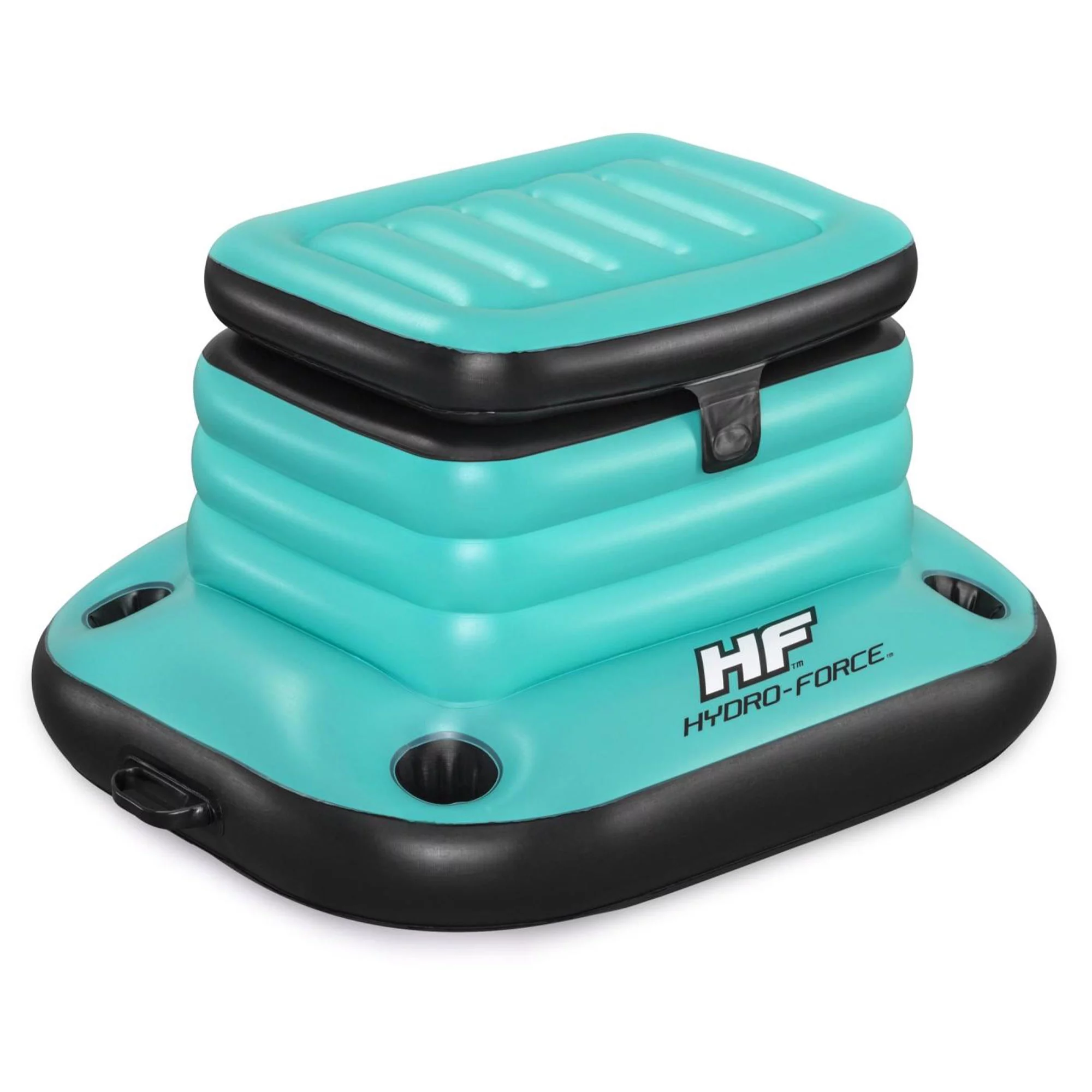 Bestway Hydro-Force Glacial Sport 9.43 Gal Inflatable Floating Cooler, Teal