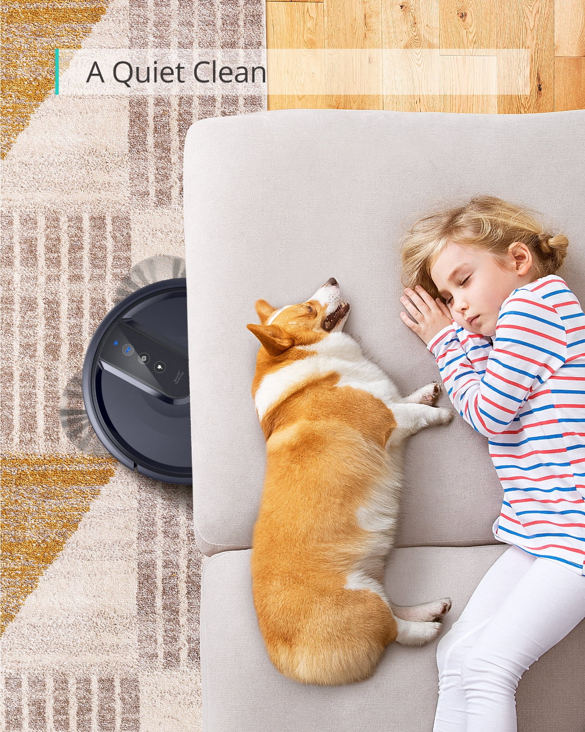 Anker eufy 25C Wi-Fi Connected Robot Vacuum, Great for Picking up Pet Hairs, Quiet, Slim