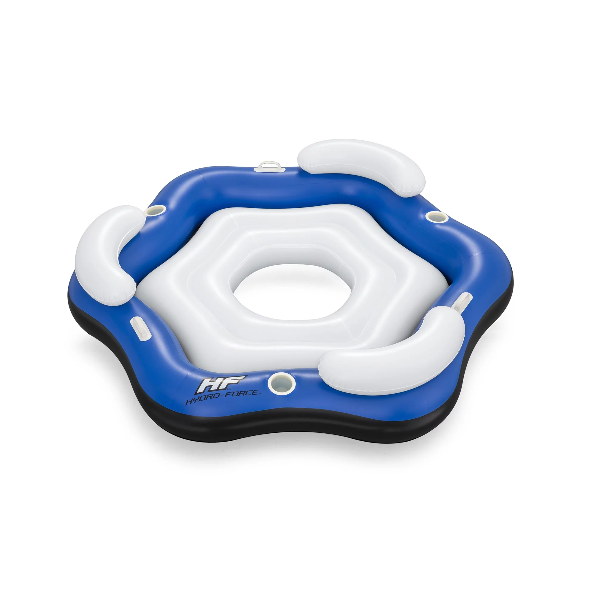 Bestway Hydro Force X3 Island 3 Person Inflatable Inner Tube, Blue & White