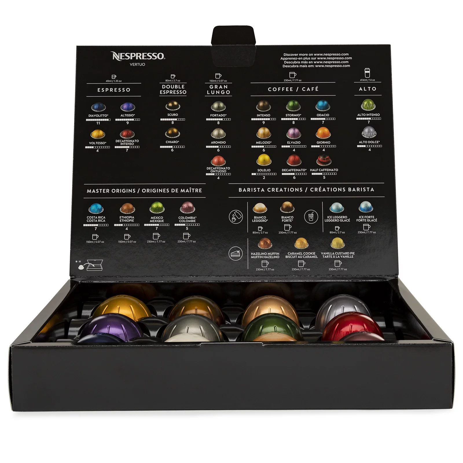 Nespresso by Brevelle Vertus Next Classic Black Coffee and Espresso Machine