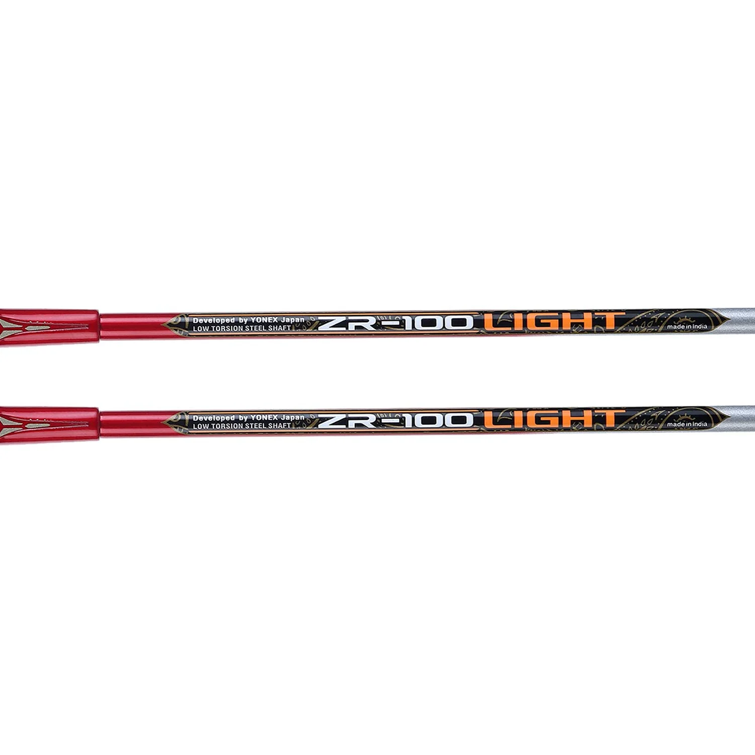 Yonex ZR 100 Light Aluminium Badminton Racquet with Full Cover, Set of 2 Red