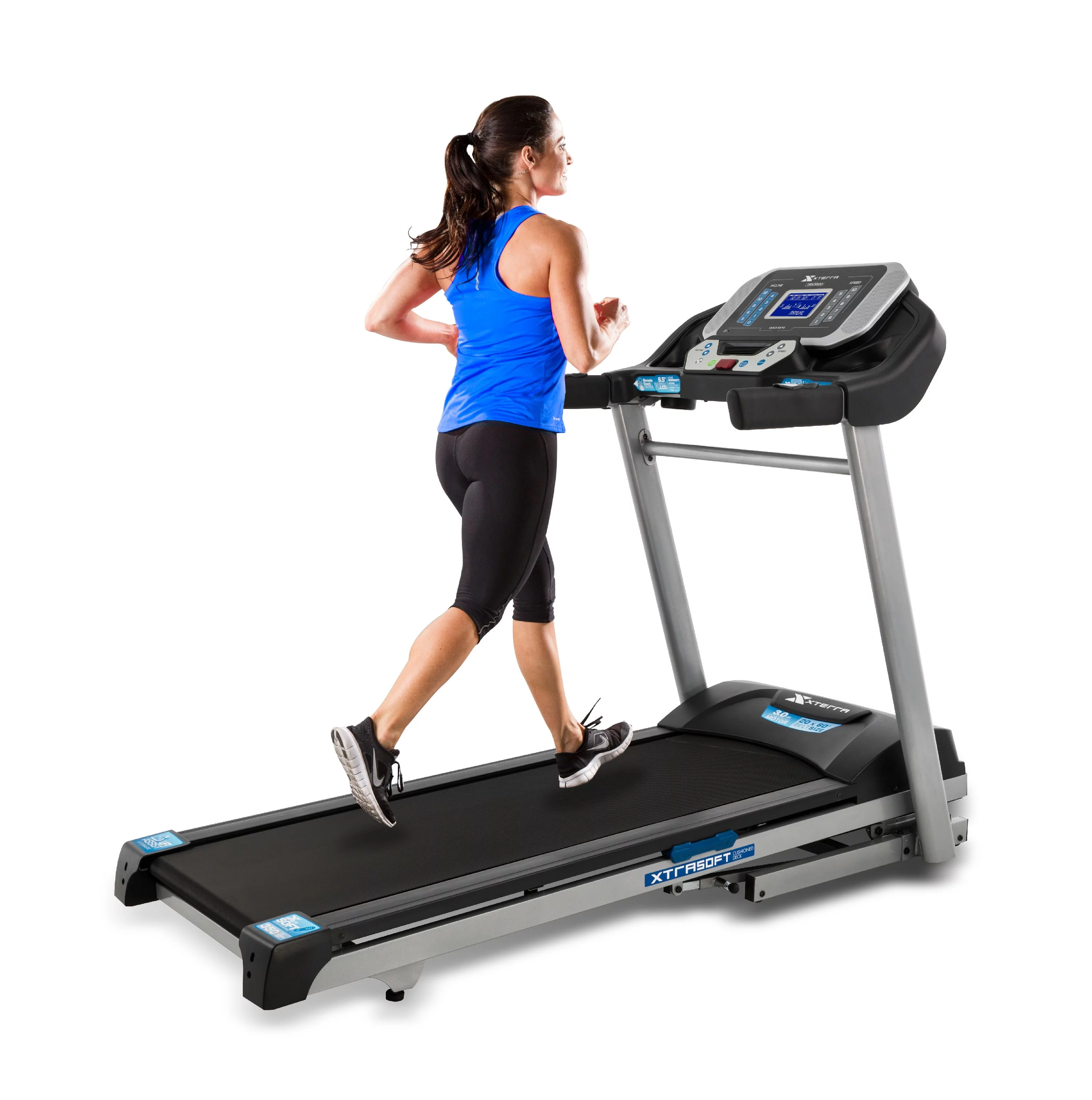 XTERRA TRX3500 Folding Motorized Treadmill with Bluetooth FTMS, Handlebar Control Buttons, Built-In Speaker and Audio-Jack