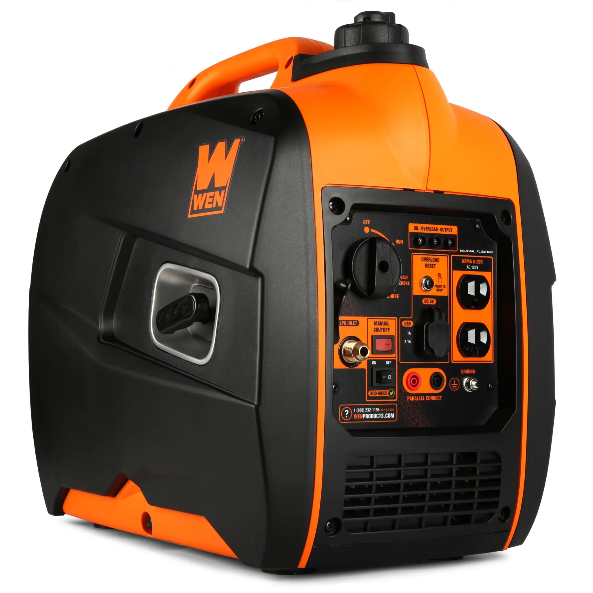 WEN Super Quiet 2500-Watt Portable Dual Fuel Inverter Generator with Fuel Shut-Off