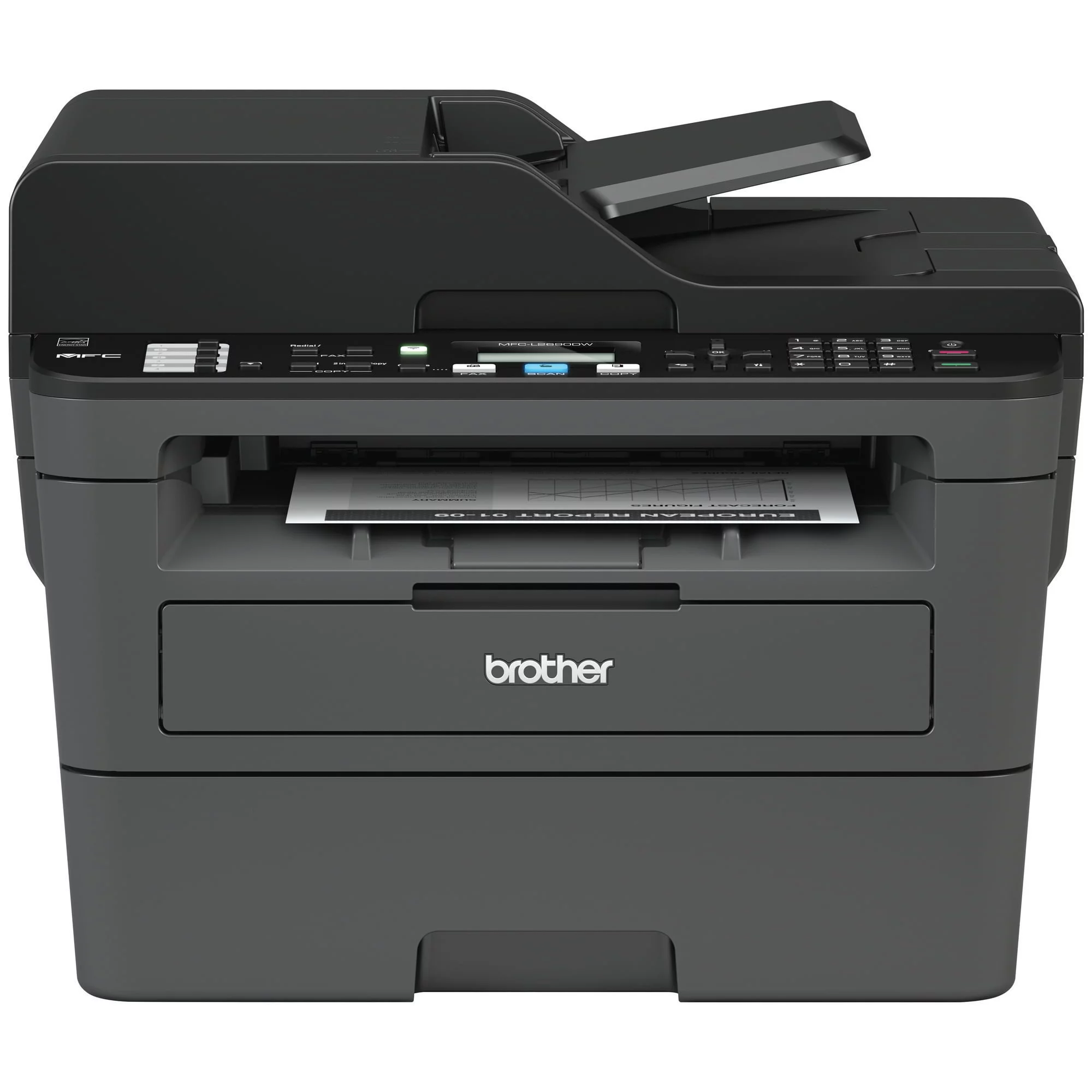 Restored Brother MFC-L2690DW Monochrome Laser All-in-One Printer, Wireless Connectivity (Refurbished)