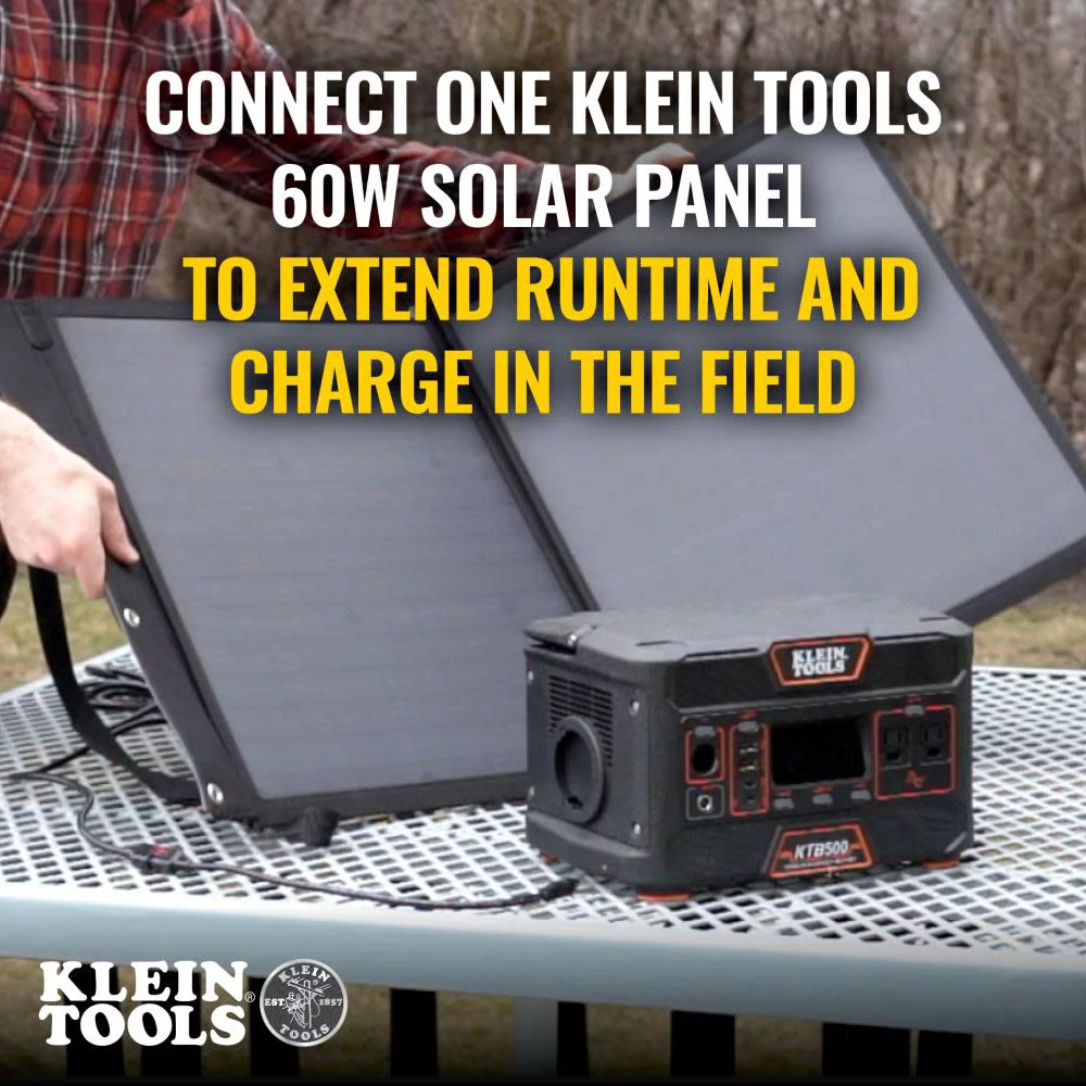 Klein Tools KTB500 120V Lithium-Ion 500 Watt Corded/Cordless Portable Power Station