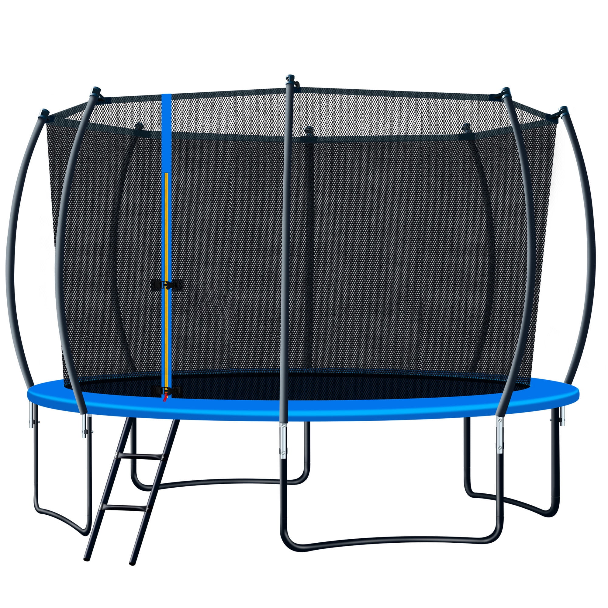 Soges 1400LBS 14FT Trampoline for Kids and Adults,Trampoline with Enclosure,Recreational Trampoline with Ladder, Outdoor Heavy Duty Trampoline ASTM Approved Round Trampoline Capacity for 6-7 Kids