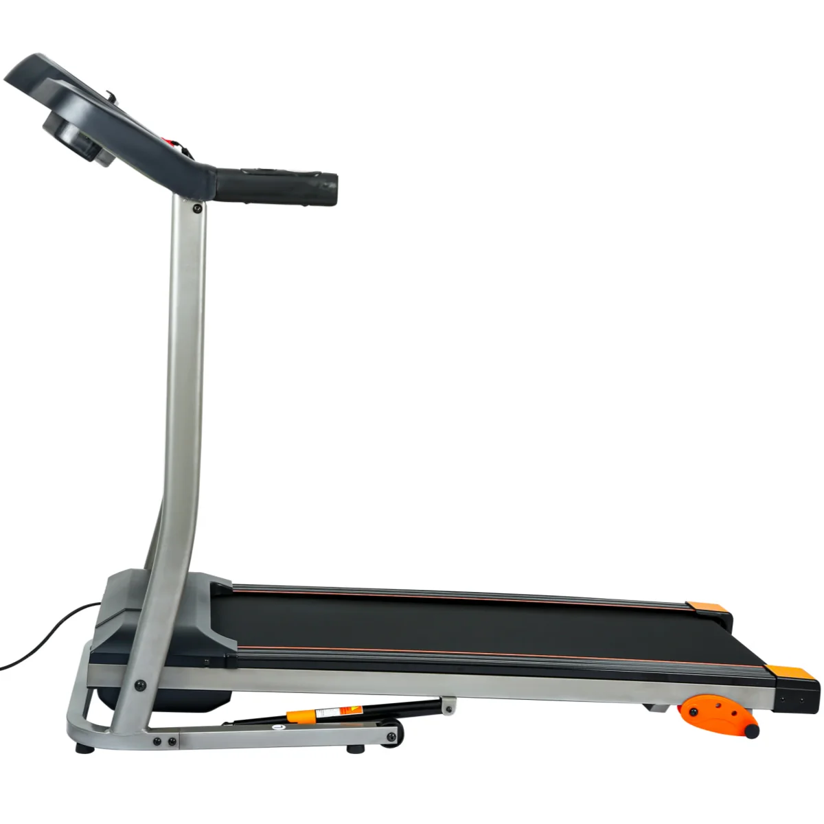 Folding Treadmill with 4 Incline Levels and 12 Preset or Adjustable Programs, 2.5HP 12KM/H Foldable Treadmill with LCD