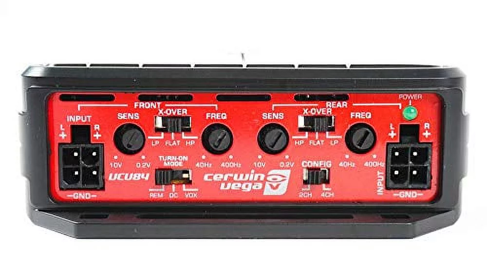 Cerwin-Vega VCU84 1200W Max / 500W RMS Class-D 4-Channel Marine Amplifier w/Remote Turn On Trigger