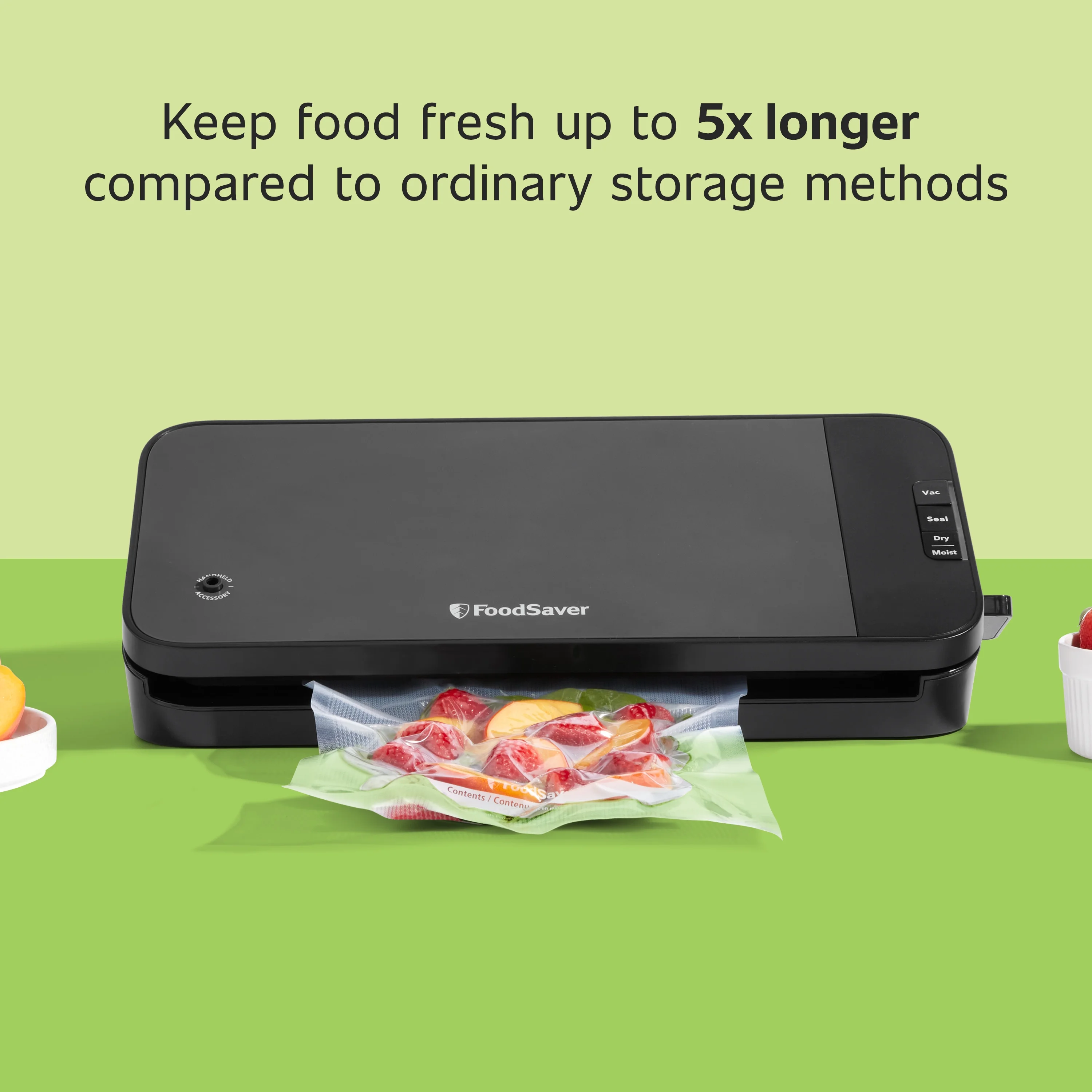 FoodSaver VS2110 Vacuum Sealing System, Food Vacuum Sealer. Black/Dark Gray