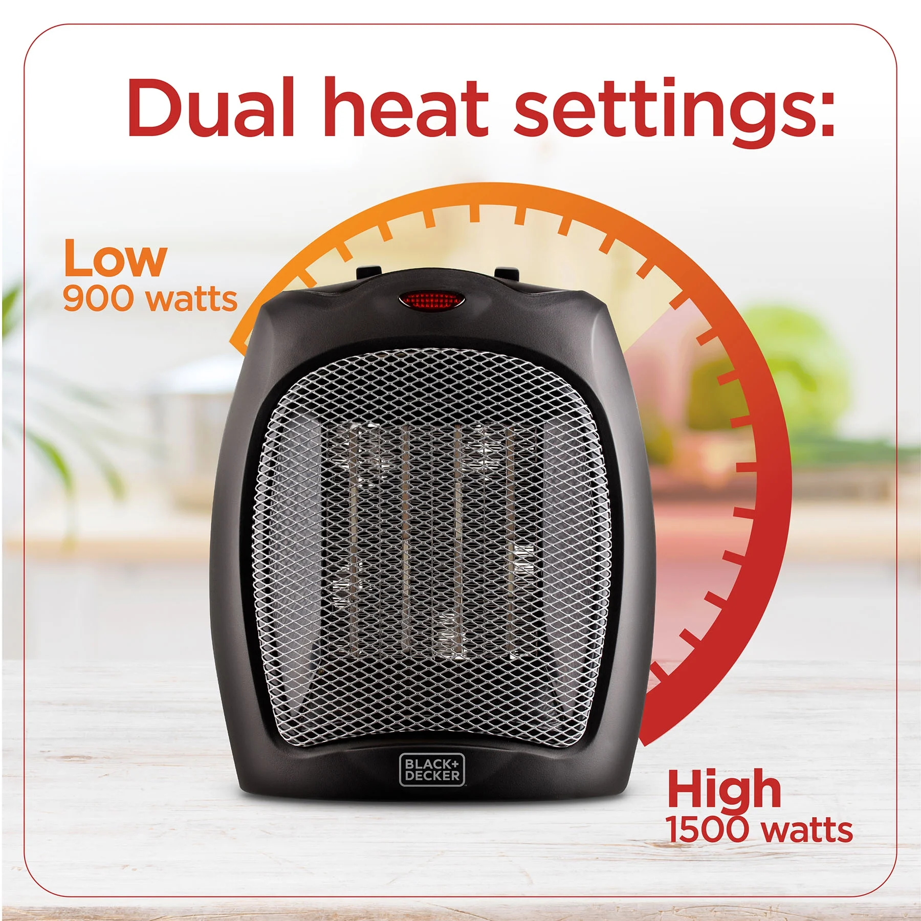 Black+Decker Portable Ceramic 1500W Space Heater