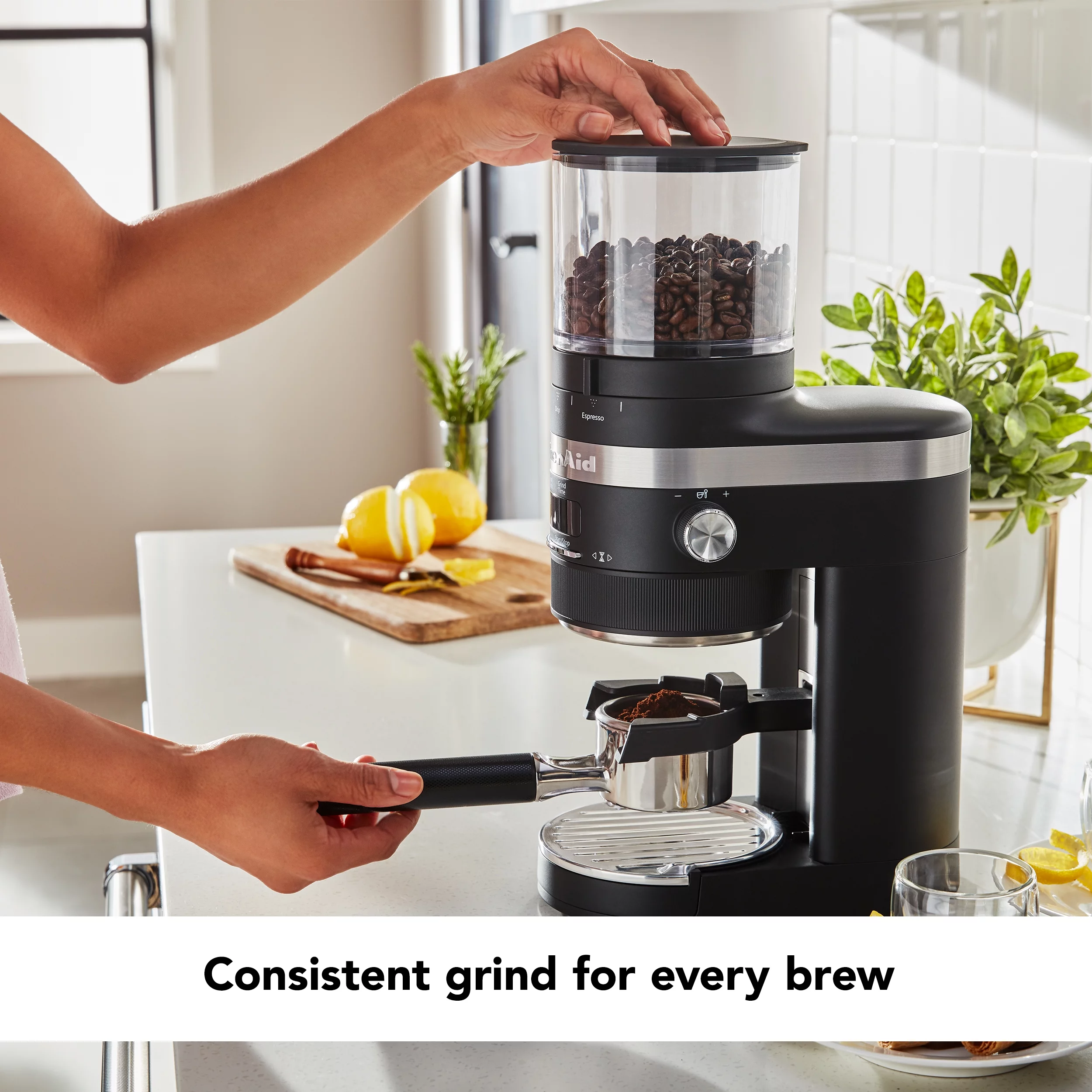 KitchenAid Burr Coffee Grinder, Black Matte, BCG8433