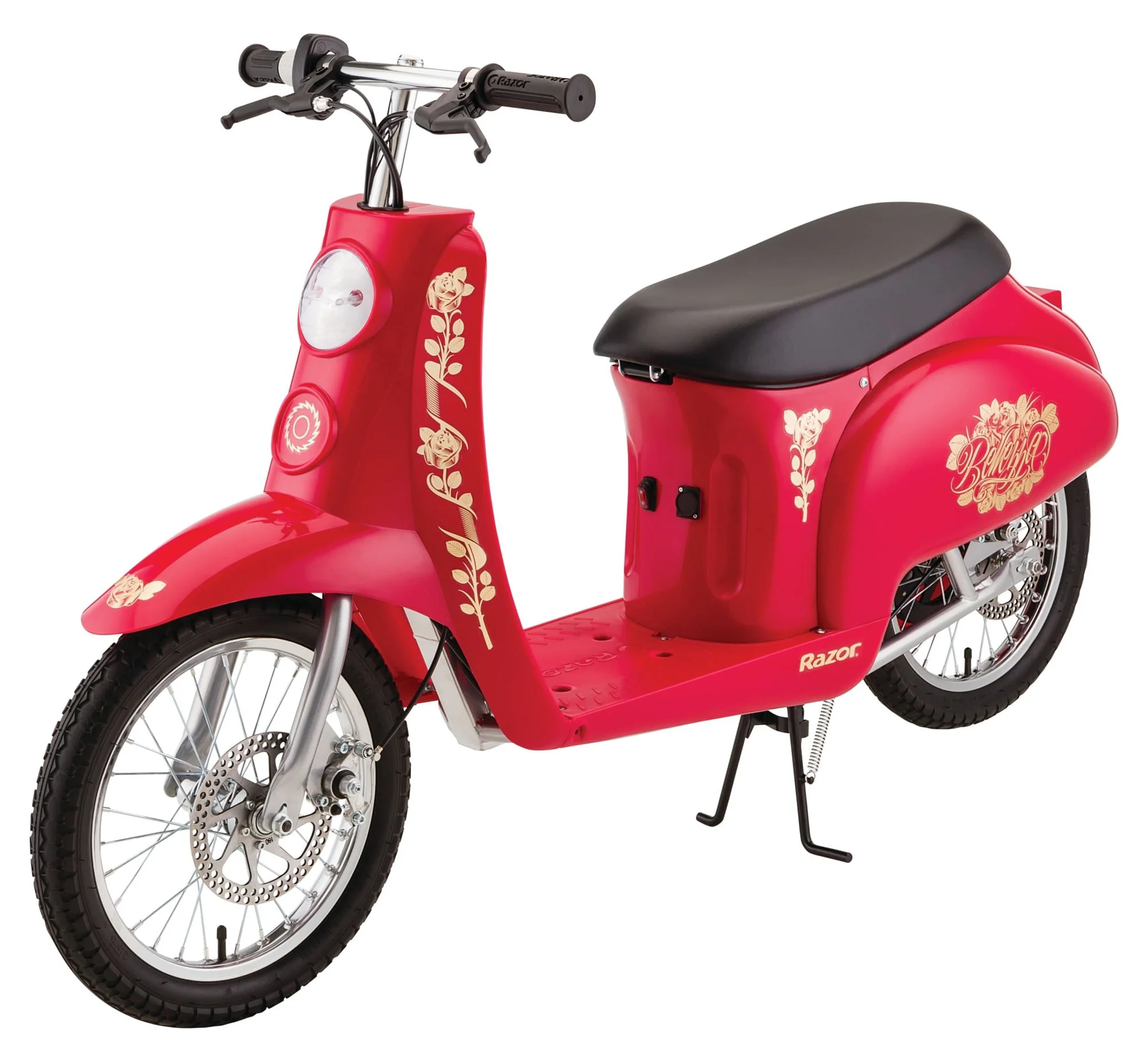 Razor Pocket Mod Bellezza Red, 36V Euro-style Electric Scooter for Ages 14+, Up to 16 mph, Up to 70 Minutes Ride Time, 16 In. Air-filled Tires