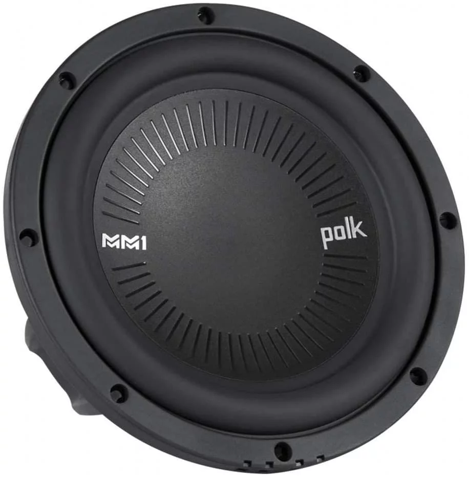 Polk MM1 Series 8 900 Watt 4 Ohm Single Voice Coil Car Audio Marine Subwoofer