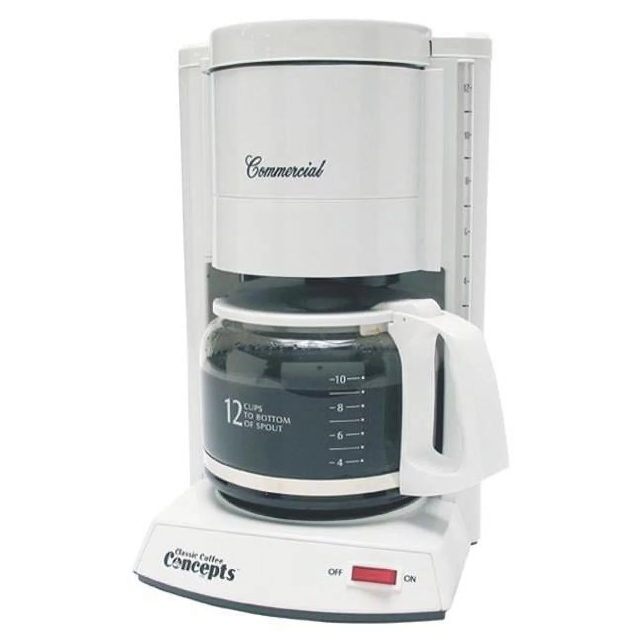 Classic Concepts White Commercial Brewer, 10-12 Cup