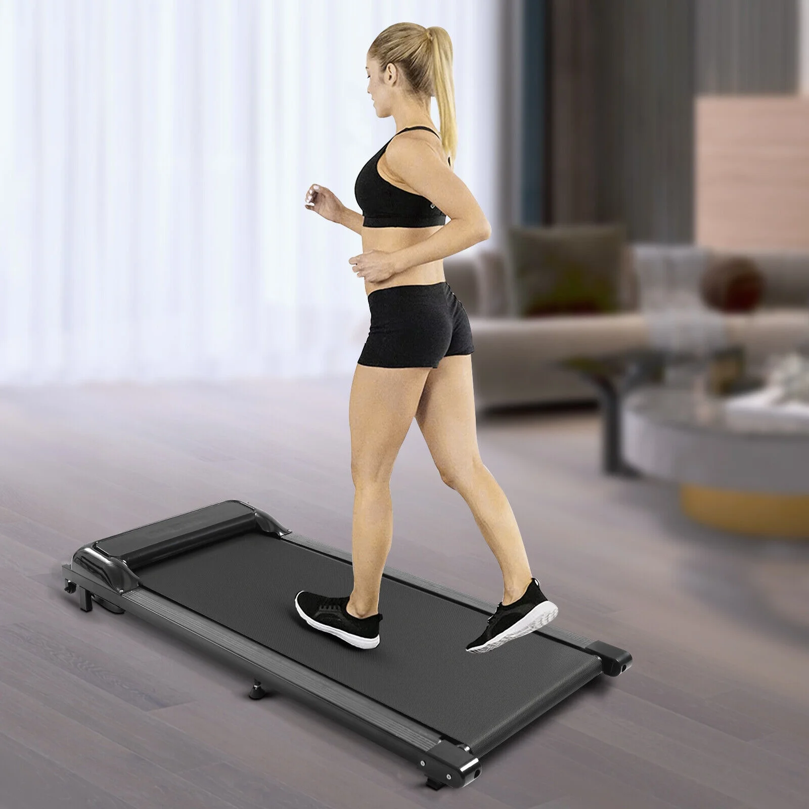 TFCFL Treadmill Electric Running Treadmill Machine For Home Workout 600W, 2.25 HP