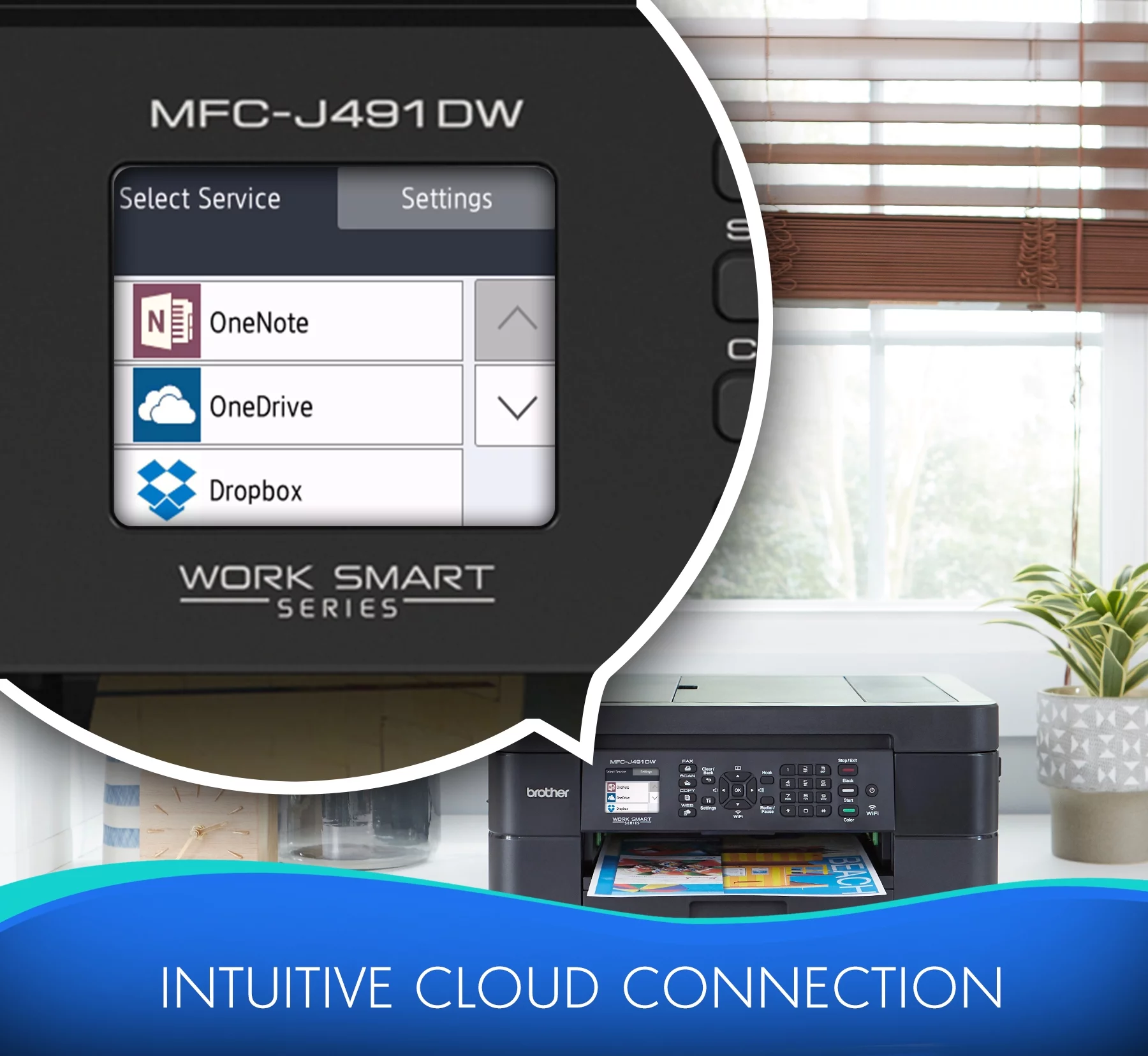 Brother MFC-J491DW Multi-Function Wireless All-in-One Inkjet Printer