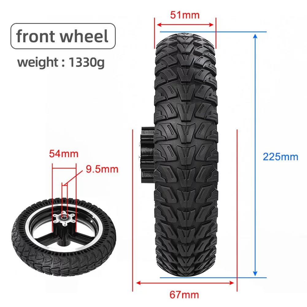 anna 9 inch 9×2.25 Electric Scooter Solid Front Tire+Wheel Hub for Kugoo M4