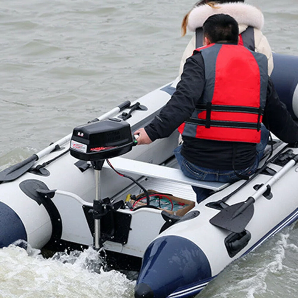 Outboard Motor Boat Engine 8HP 2200W 48V Electric Brushless Motor Inflatable Fishing Boat Engine Outboard Trolling Motor 3000RPM Manipulation Mode Tiller Control