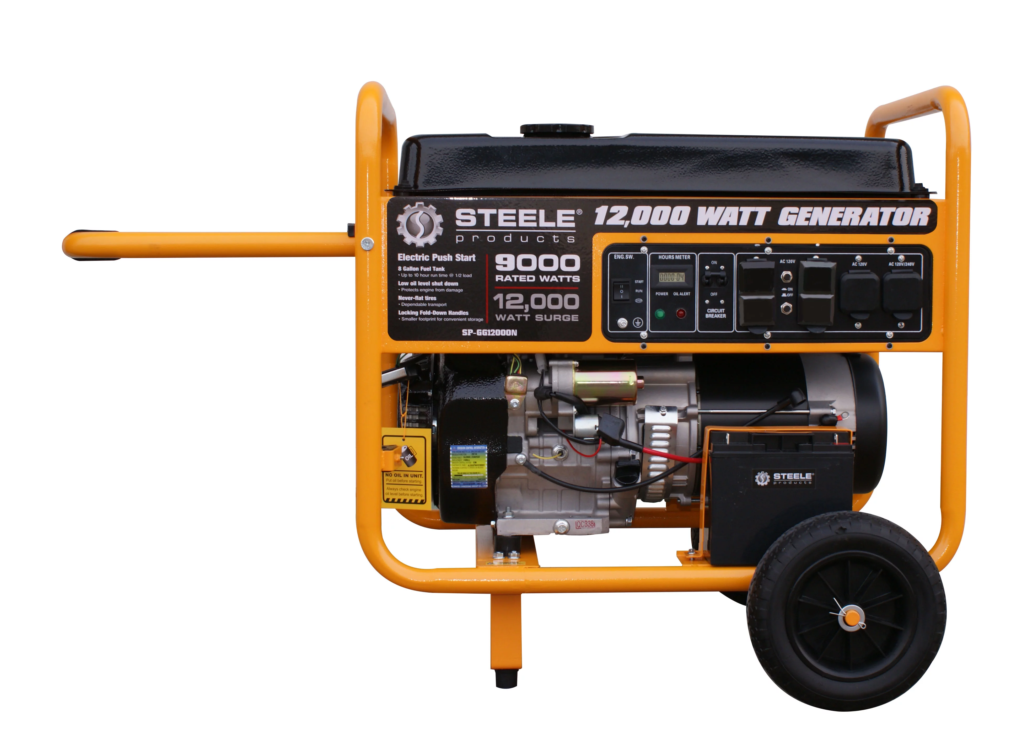 Steele Products 12,000-Watt Gasoline Powered Electric Start Portable Generator EPA Approved