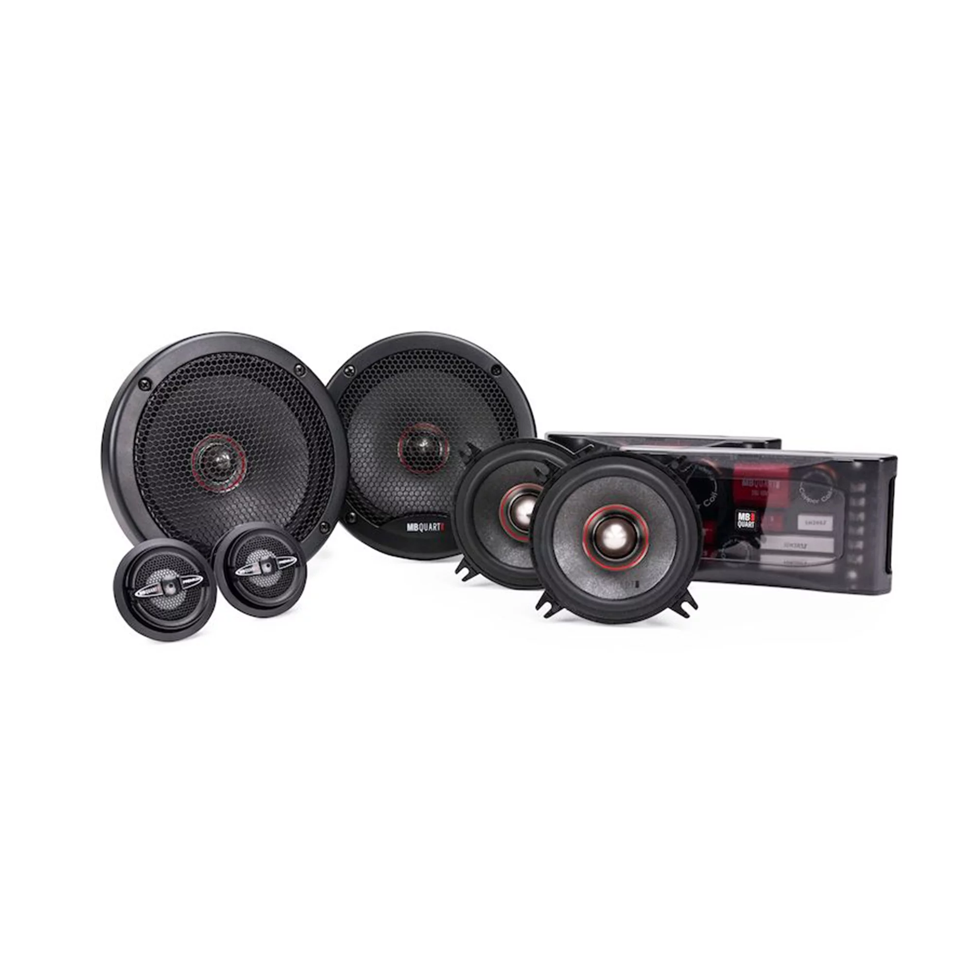 MB Quart PS1-316 400 Watt 3 Way Component Mobile Speaker Systems (2 Pack)