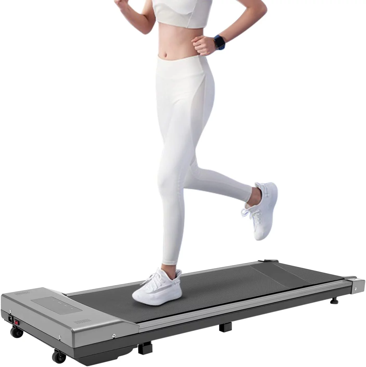 TFCFL Portable Electric Treadmill Under Desk Walking Pad Home Office Fitness Exercise