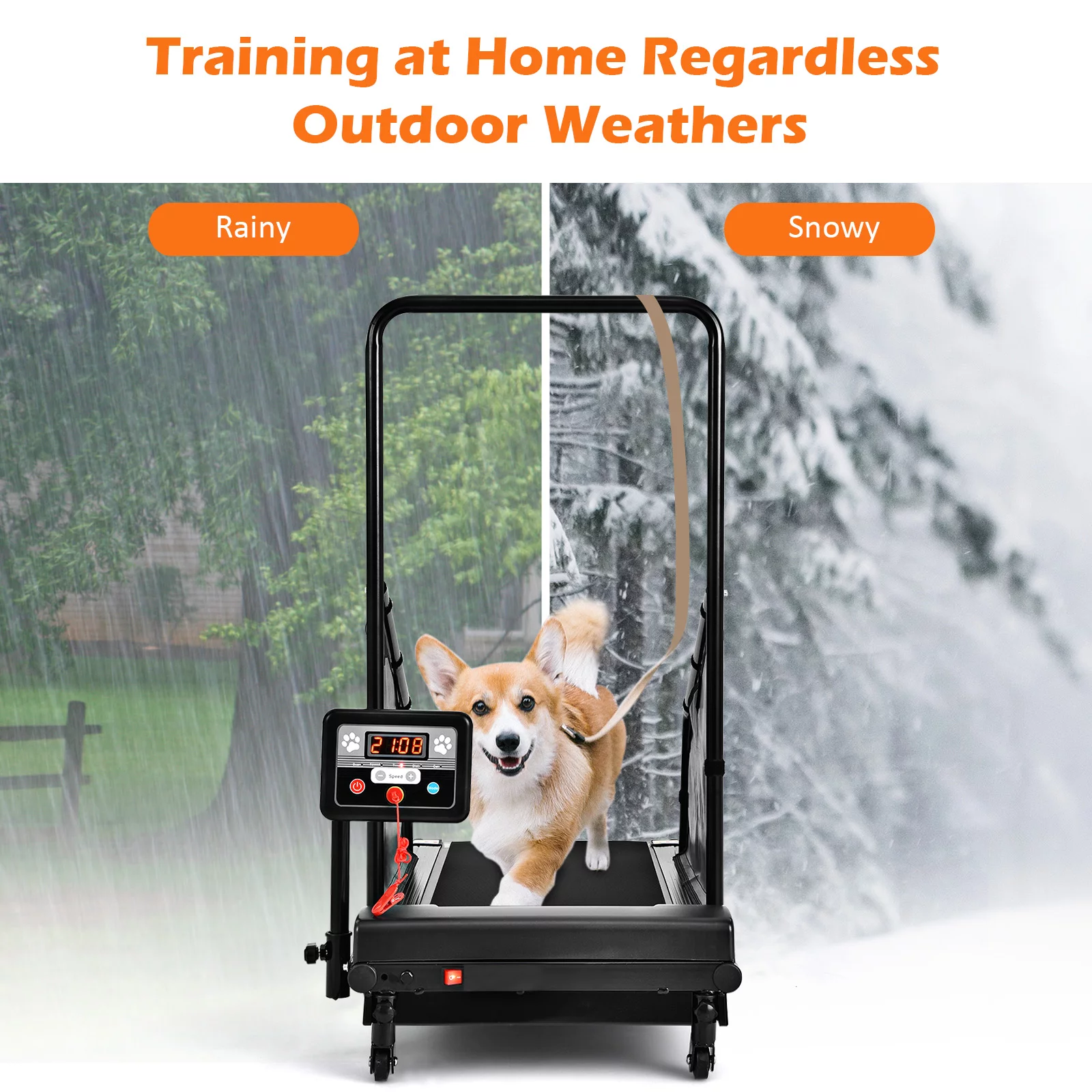 Infans Pet Treadmill Indoor Exercise For Dogs Pet Exercise Equipment w/ Remote Control