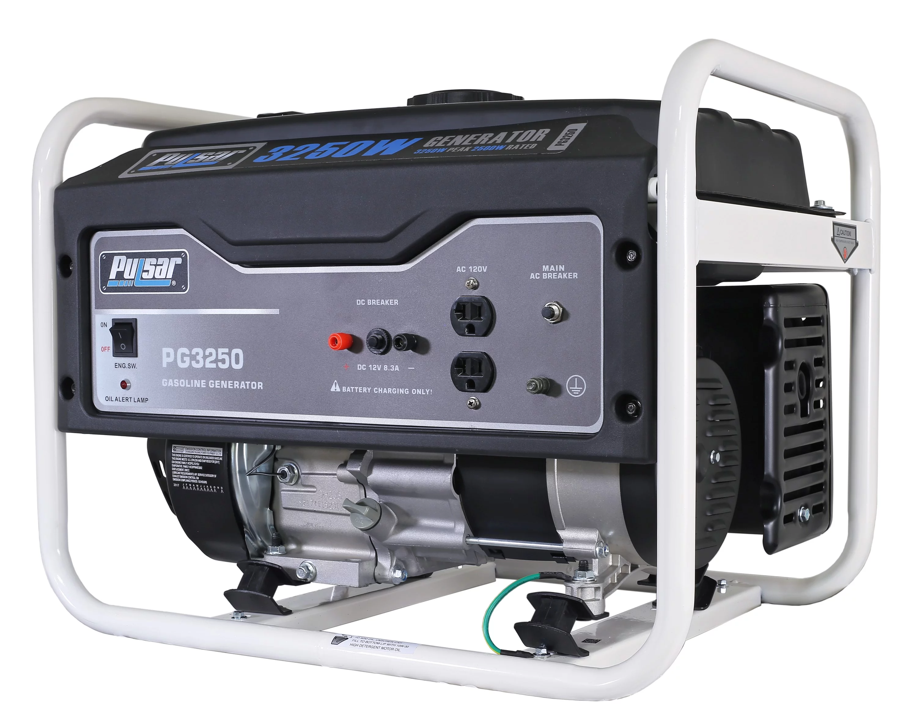 Pulsar 3,250-Watt Gasoline Powered Portable Generator