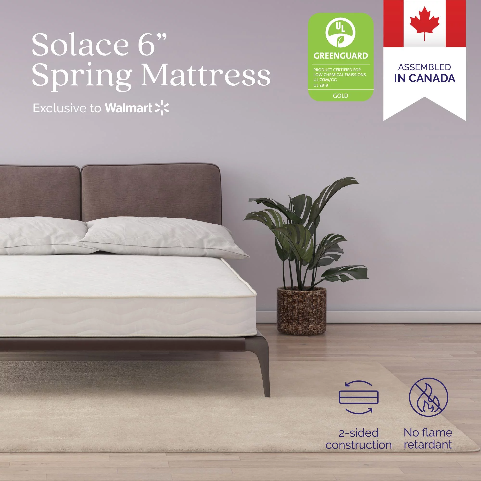 Signature Sleep Solace 6” 2-Sided Bonnell Coil Mattress, Twin Size