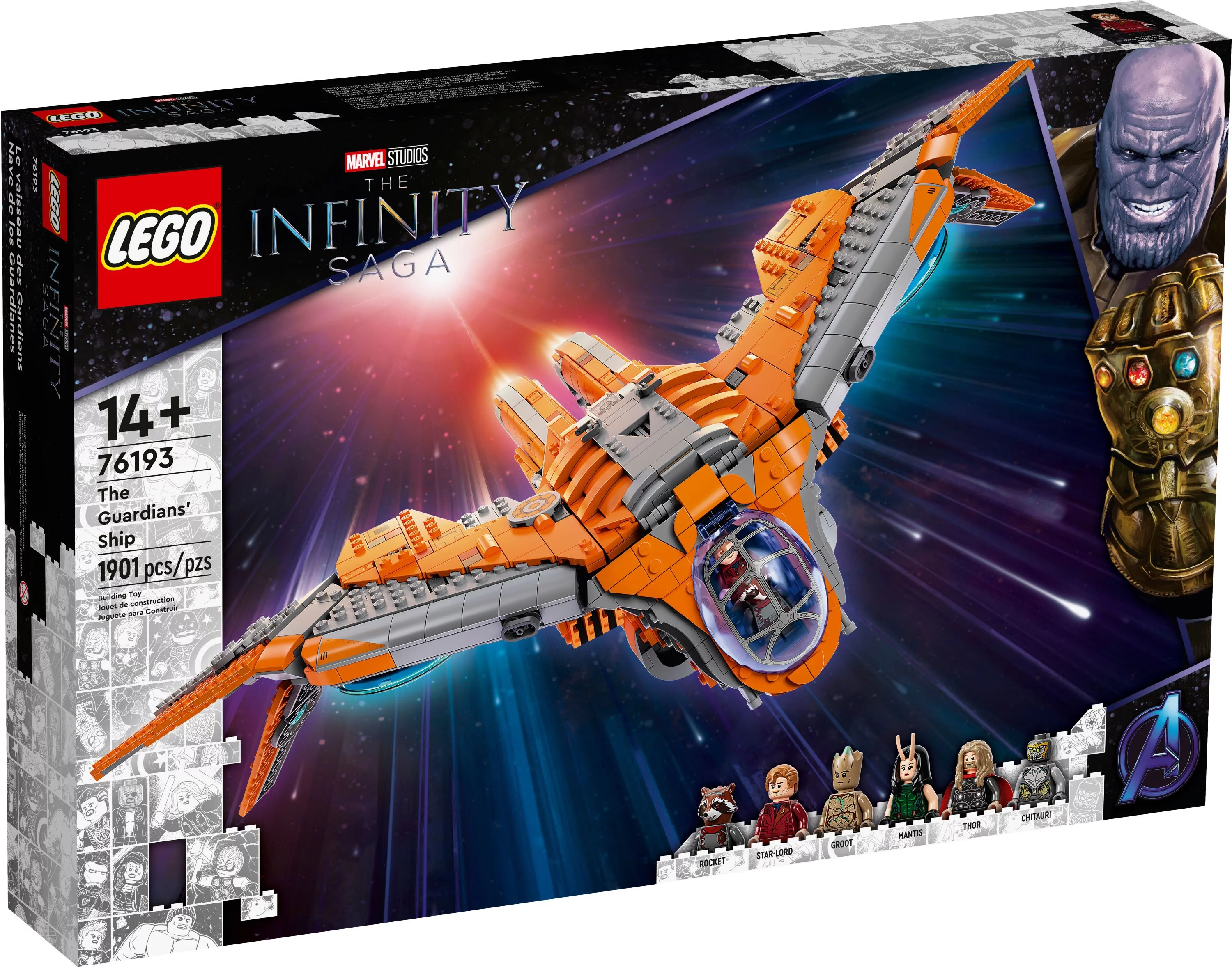 LEGO Marvel The Guardians’ Ship 76193 Building Toy – Large Avengers Spaceship Model